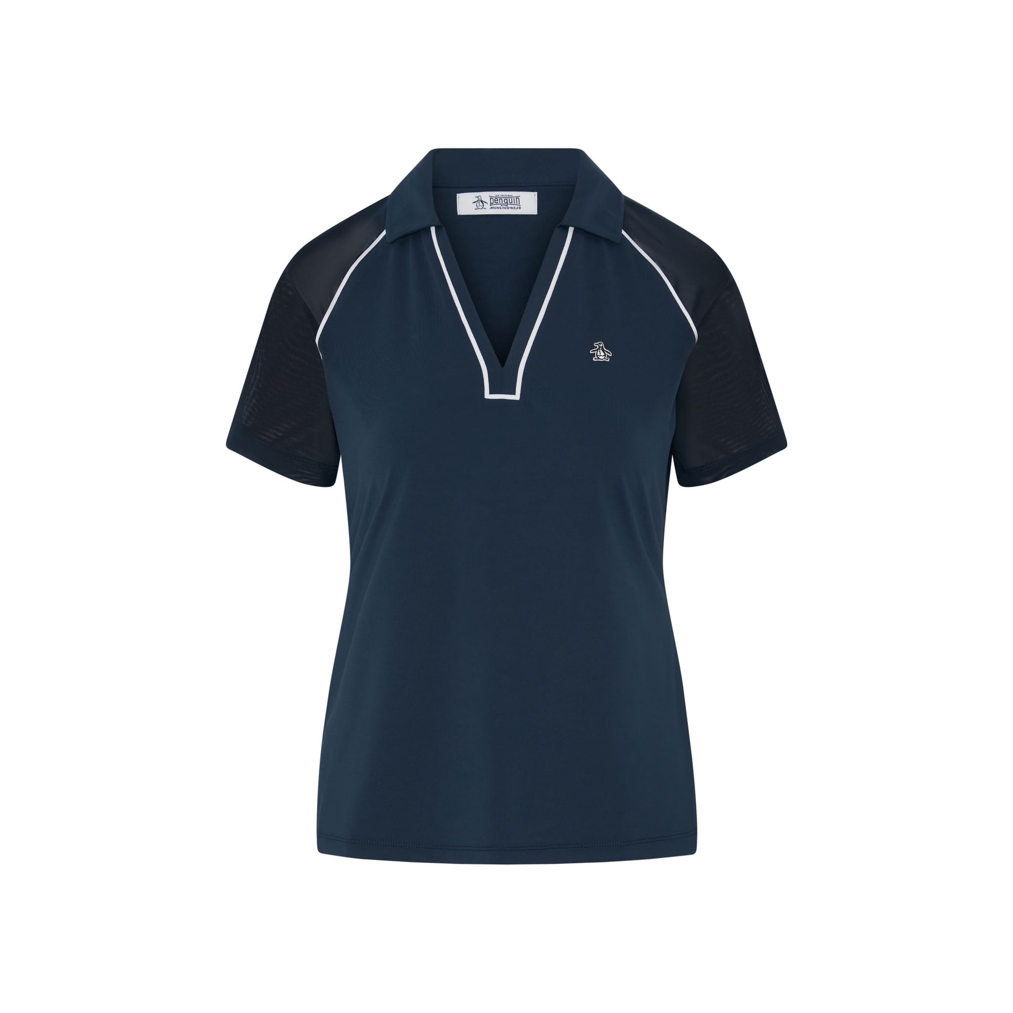 Polo à col en V Original Penguin pour femme