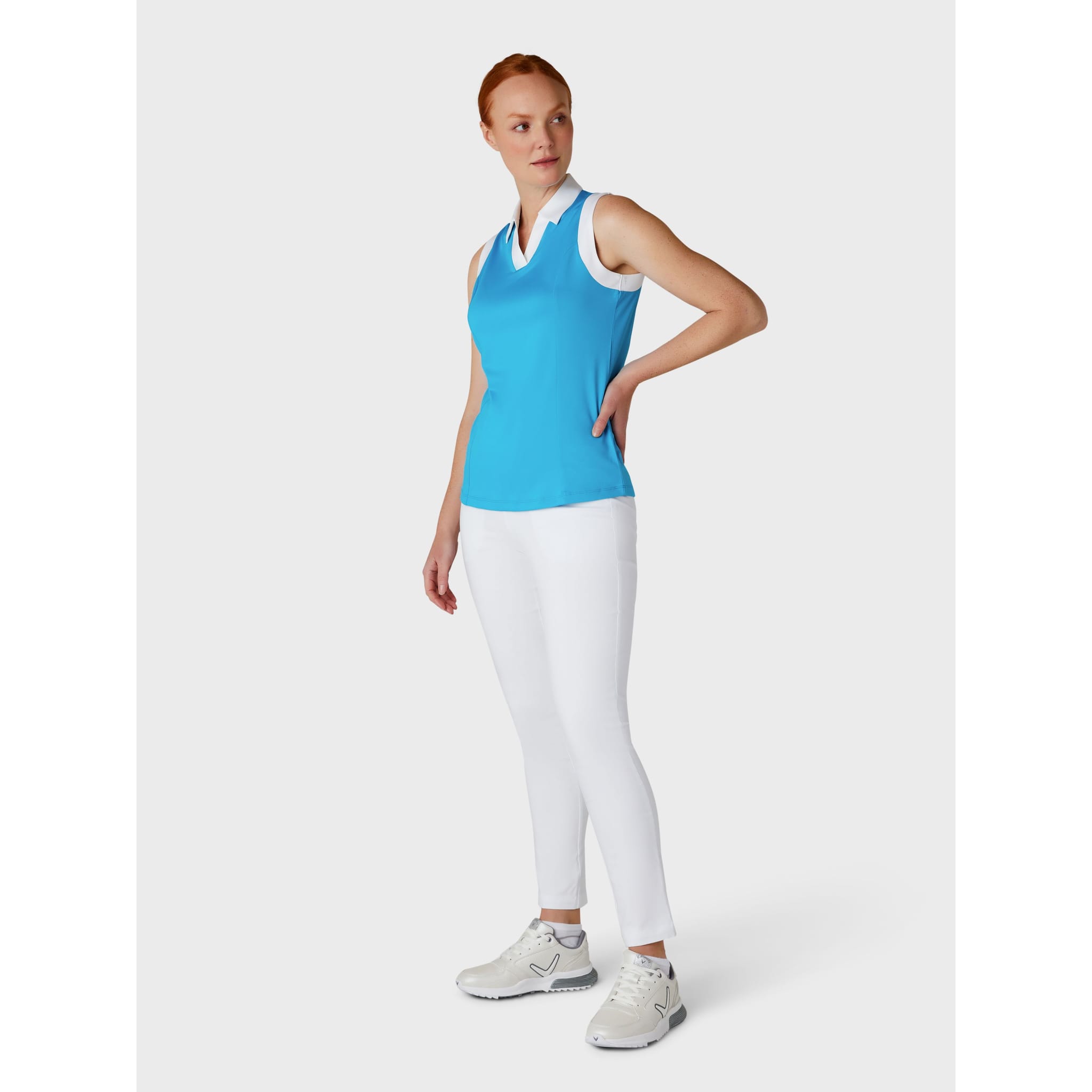 Callaway Sleeveless Colorblock Polo Damen