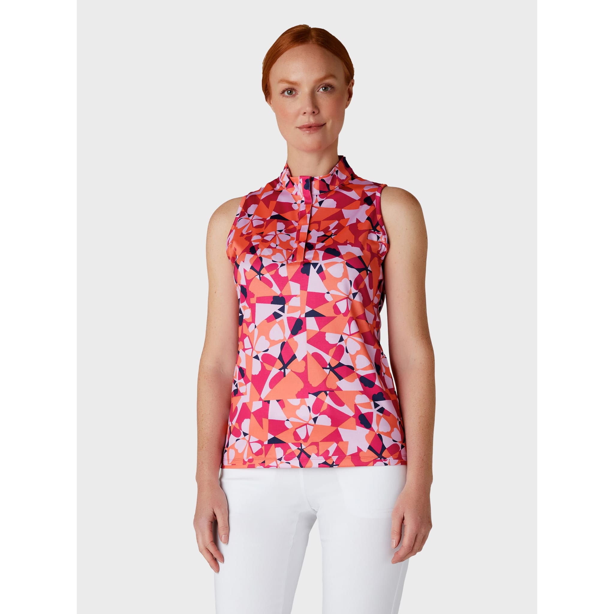 Chemise sans manches à motif géométrique et floral pour femme Callaway