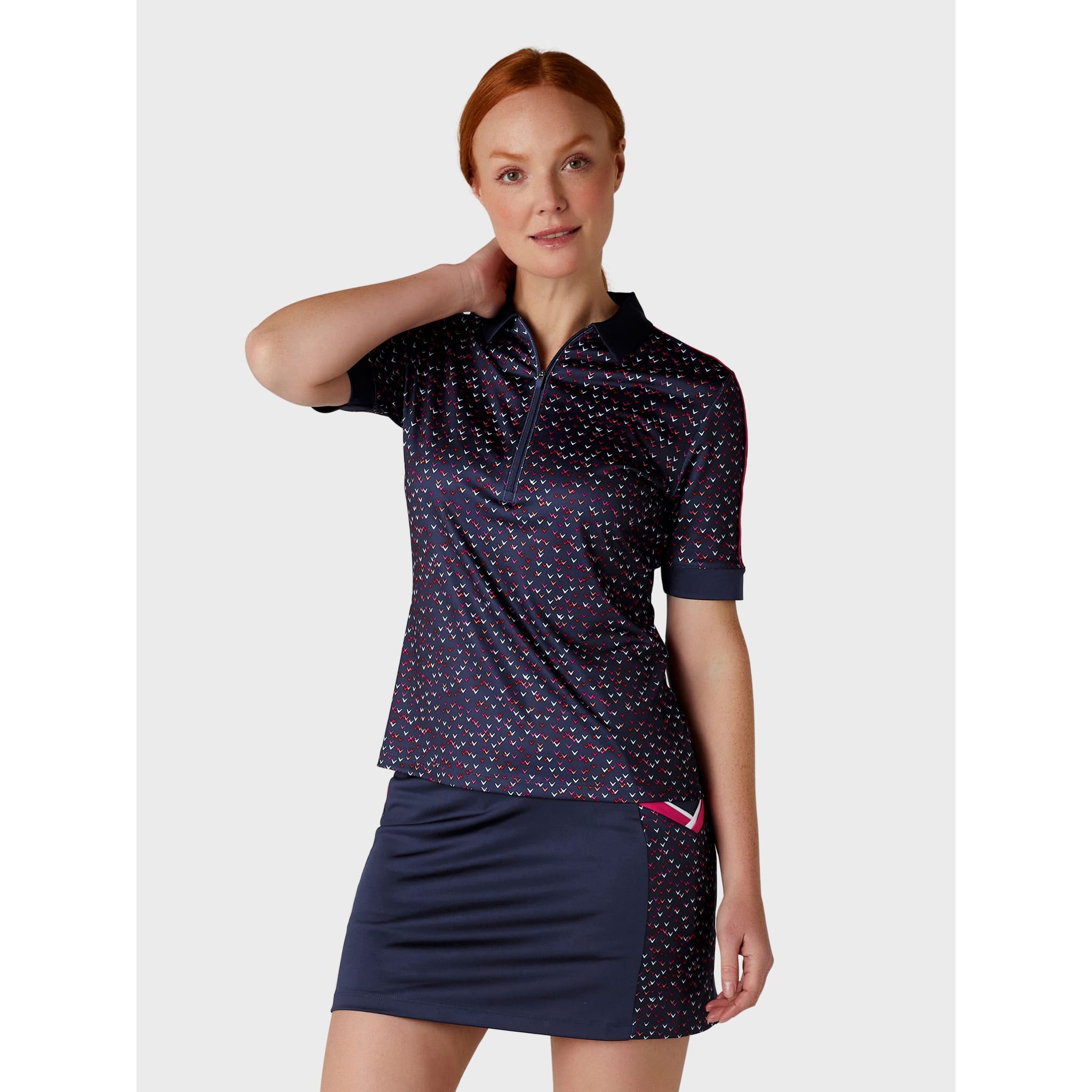 Chemise à manches 1/2 imprimée Callaway Chev pour femme