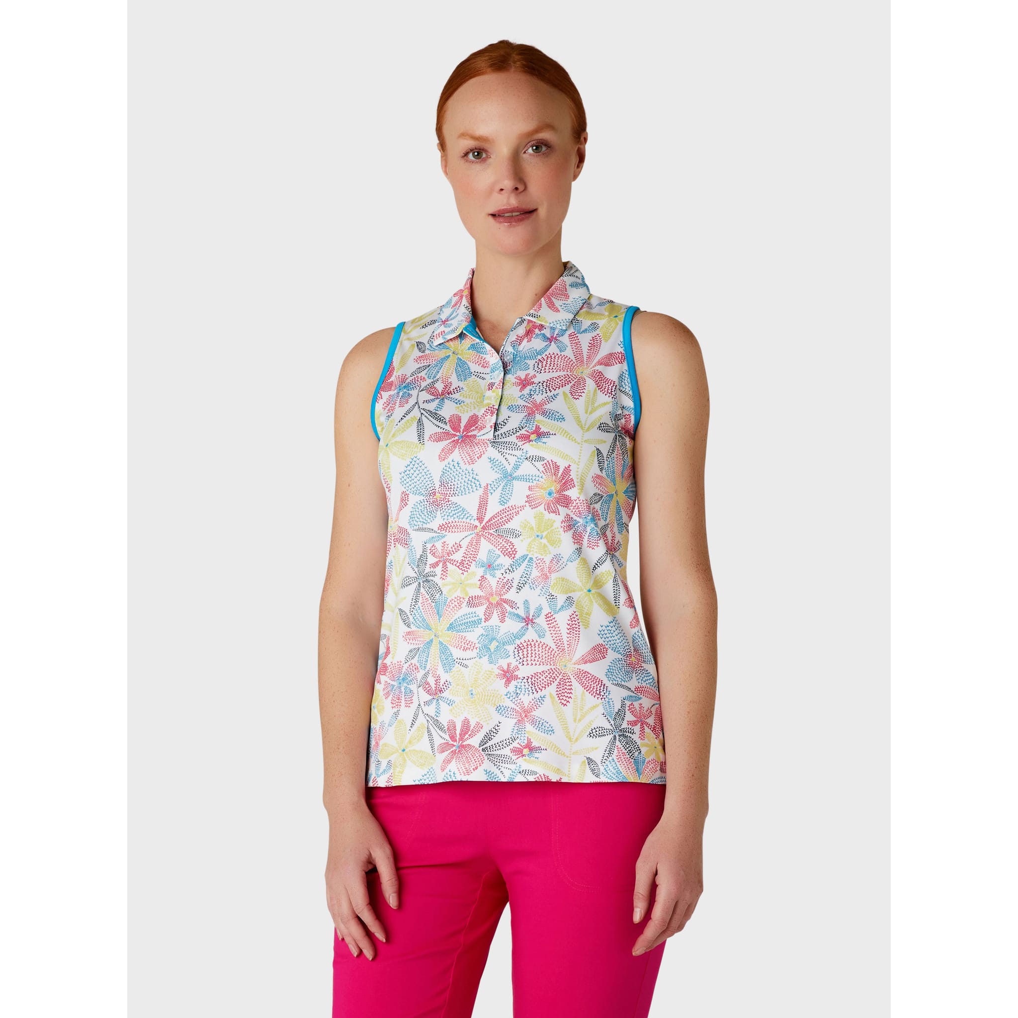 Chemise sans manches pour femme Callaway Chev Foral