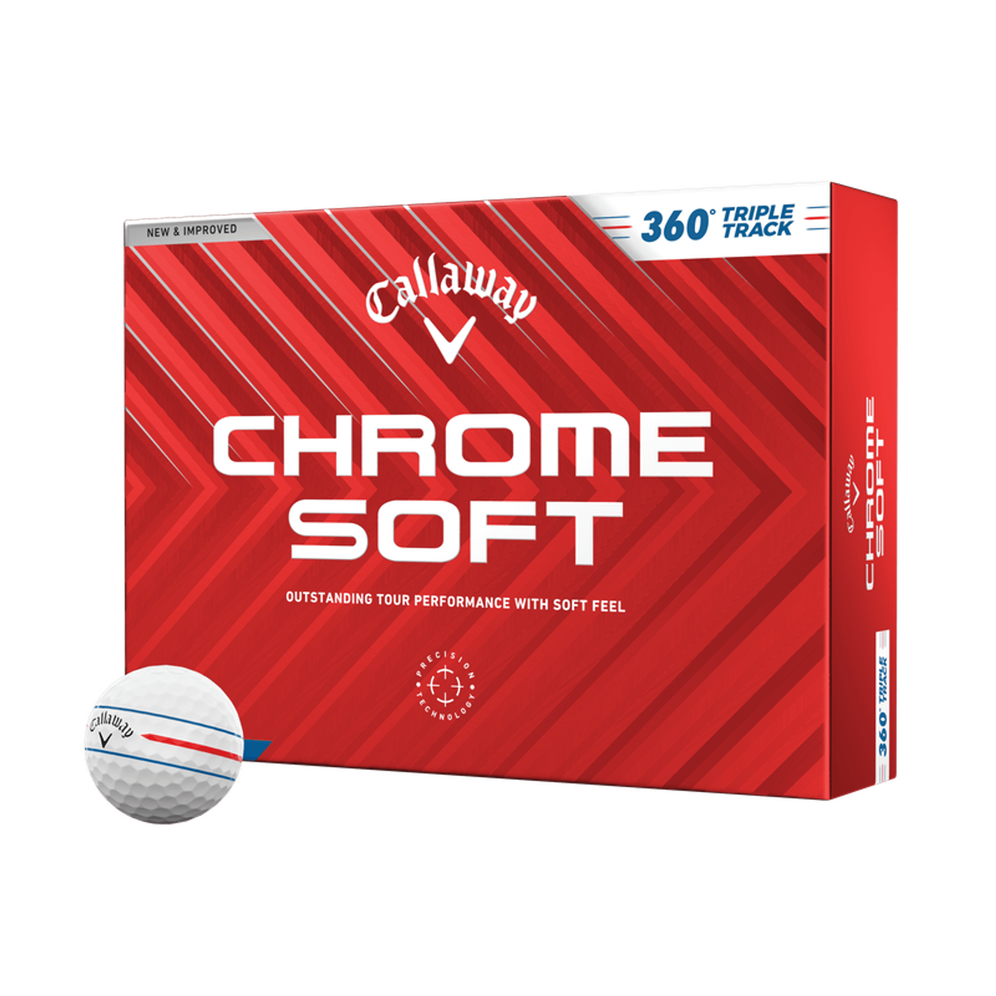 Balles de golf Callaway Chrome Soft 360 triple piste (2024)