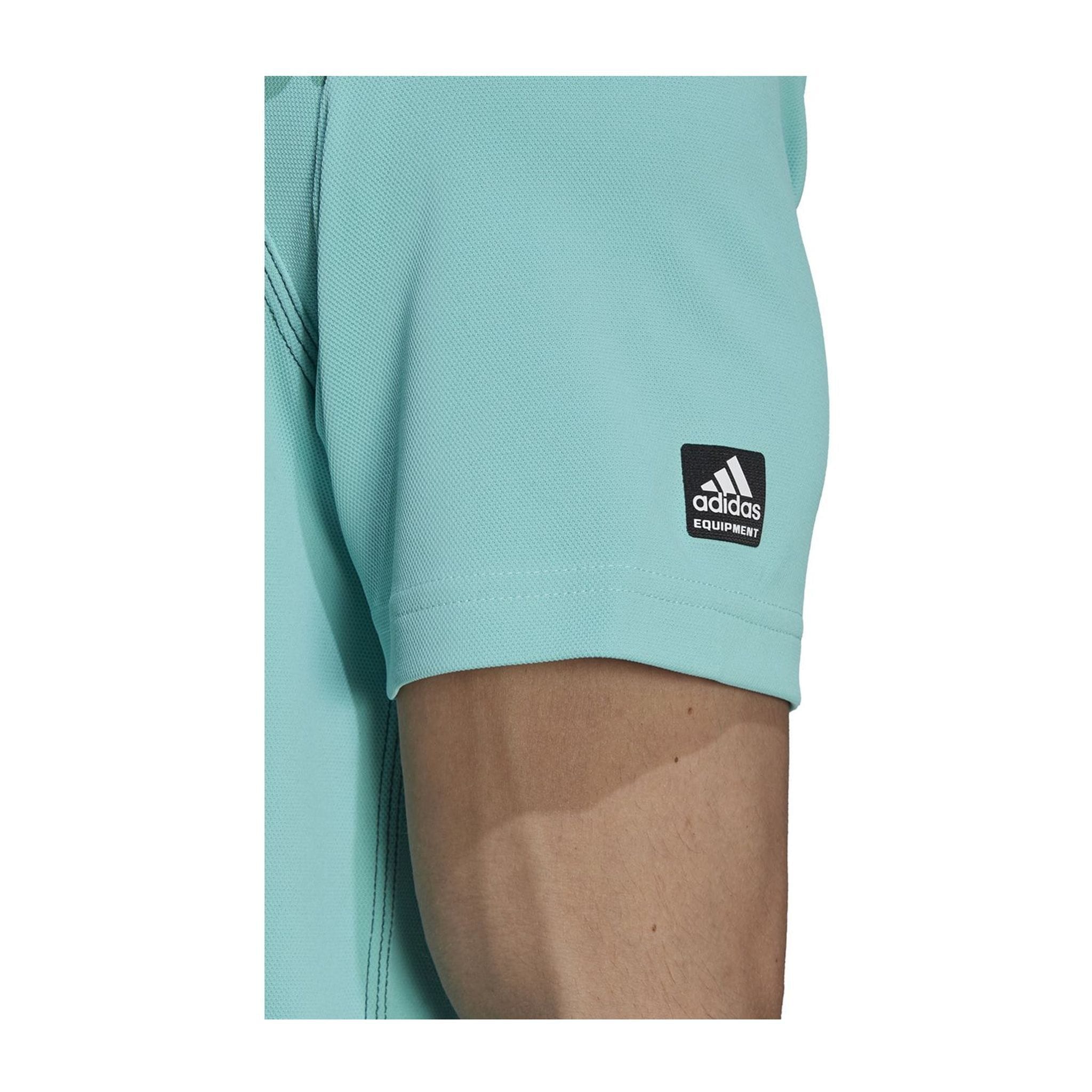 Adidas Equipment Zipper Pique SS Polo Mint Herren