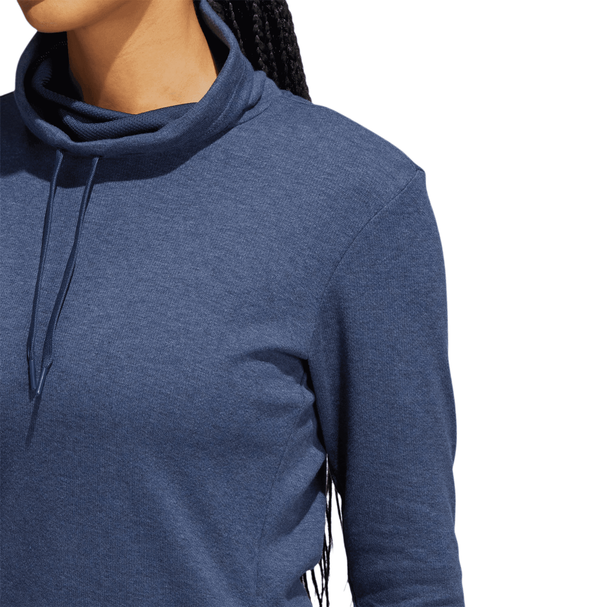 Adidas High Mock Golf Pullover Crew Navy Melange Femme Femme