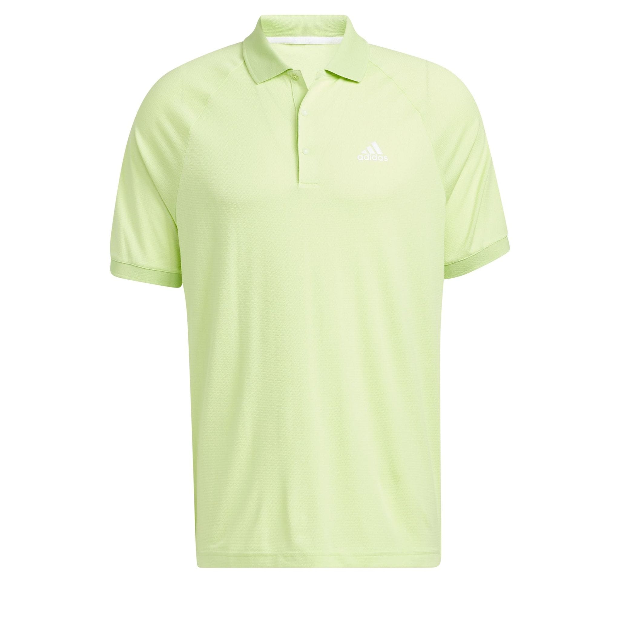 Polo Adidas M Moss Stitch Pulse Lime/Blanc Homme