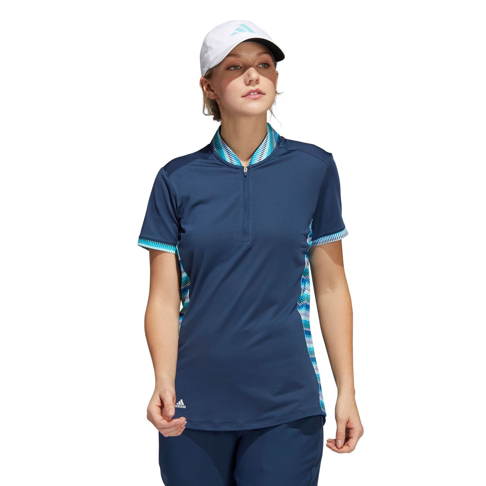 Adidas W Polo Ultimate 365 Imprimé Crew Marine Femme