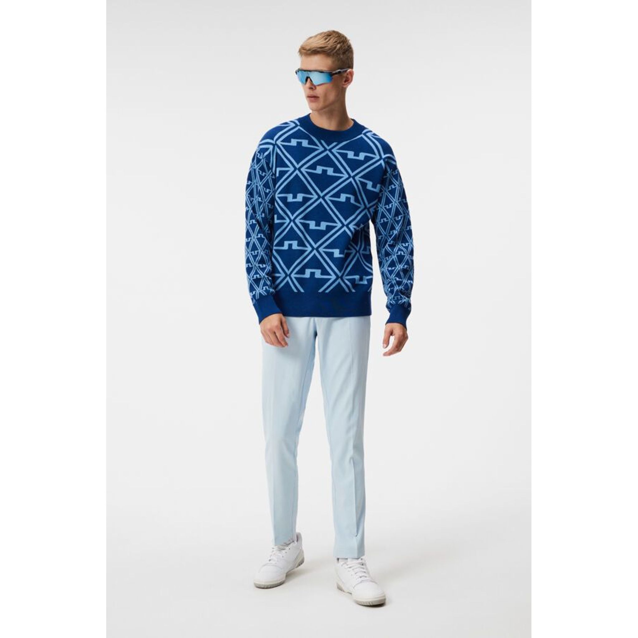 J. Lindeberg Isaac Jaquard Pull tricoté Homme