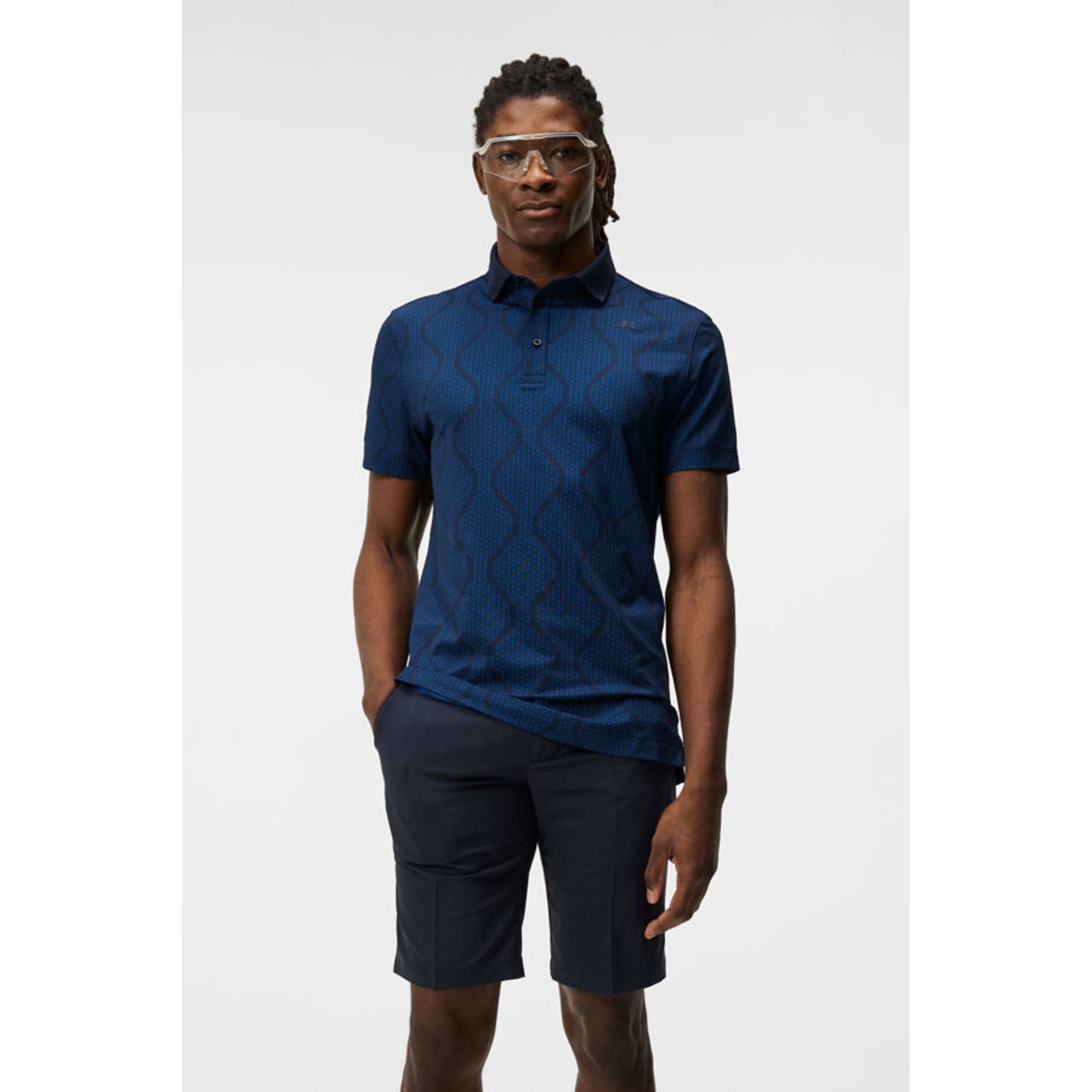 Polo coupe standard en jacquard Mat de J. Lindeberg pour homme