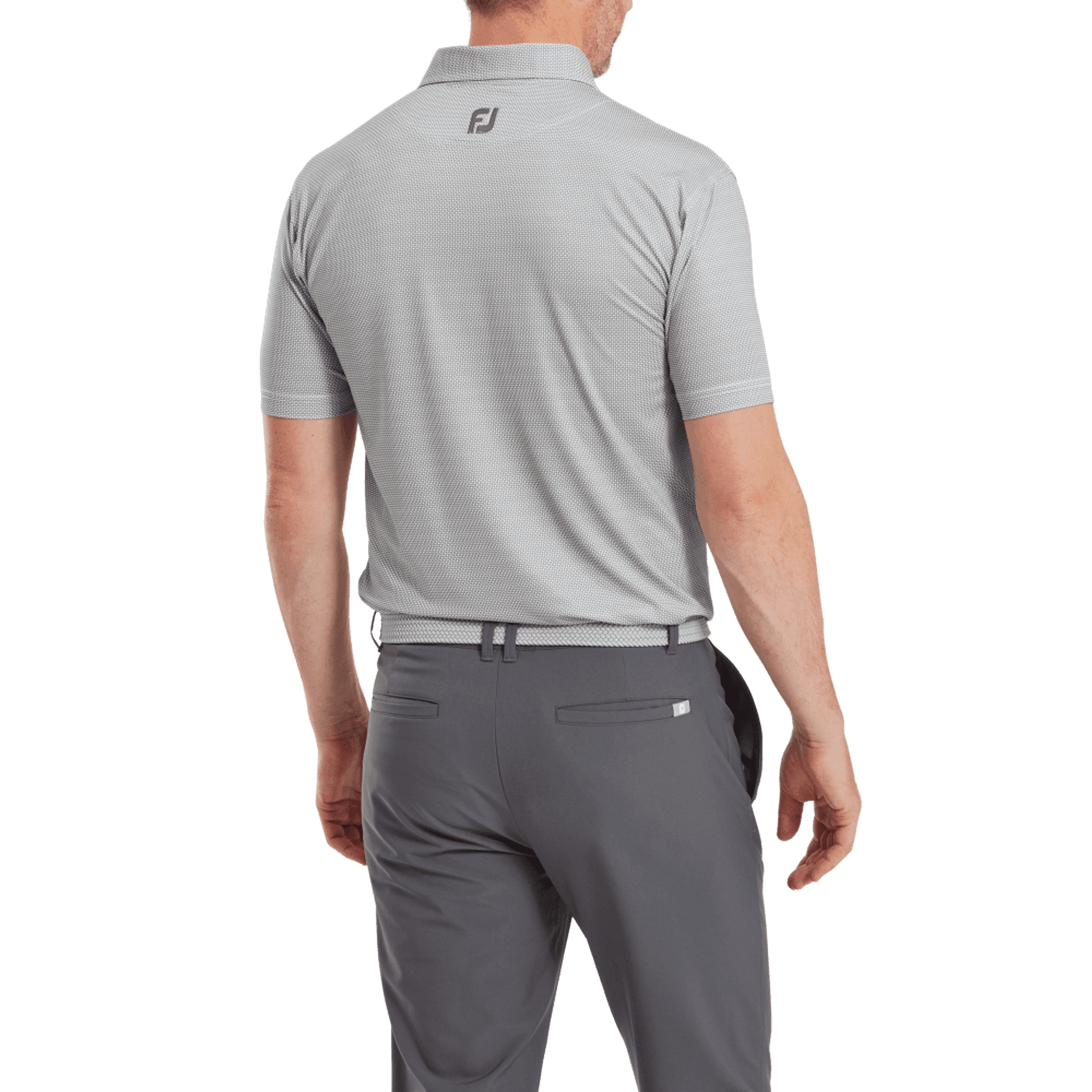 Polo en fil d'Écosse à imprimé octogone Footjoy pour hommes