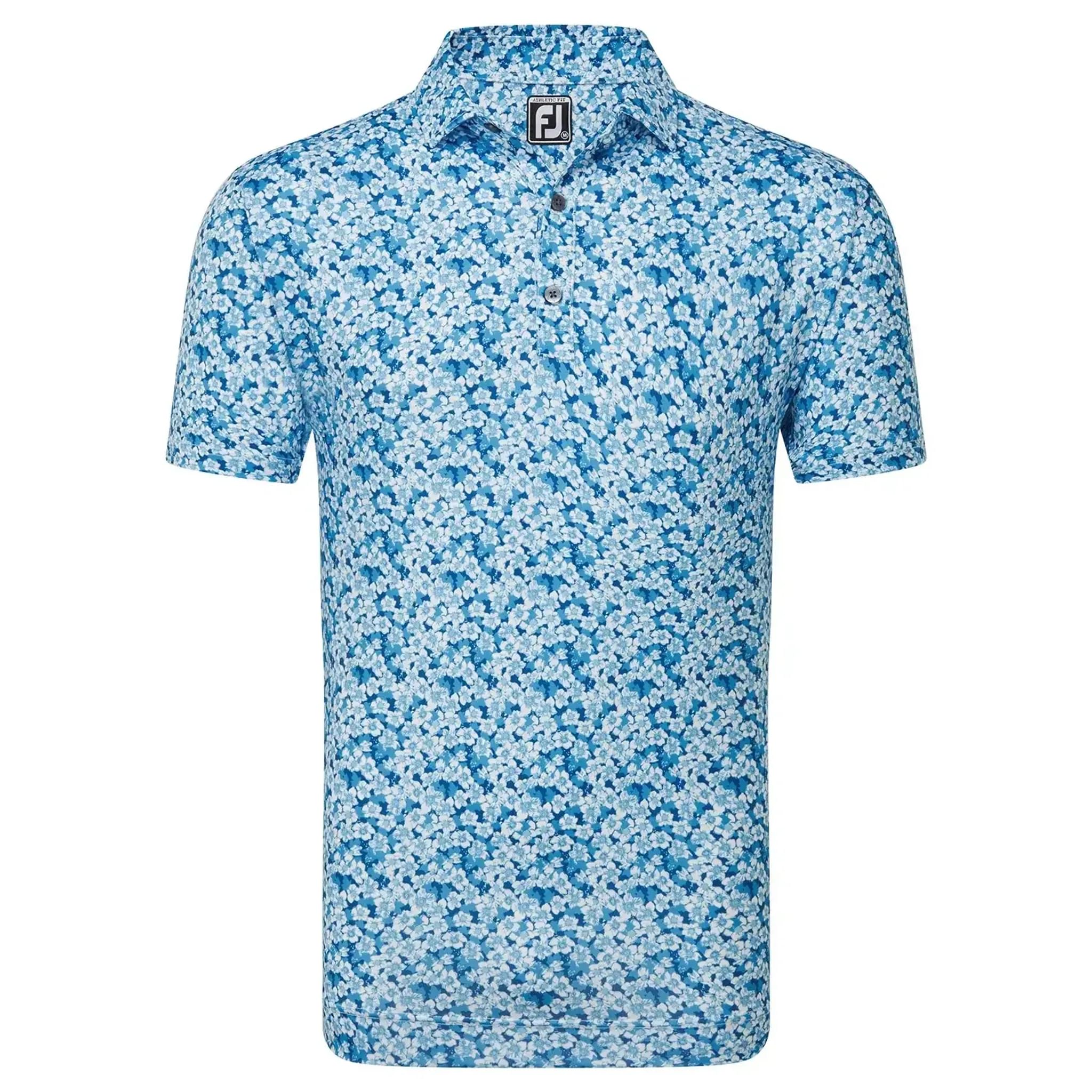 Polo en fil d'Écosse imprimé Footjoy Primrose pour hommes