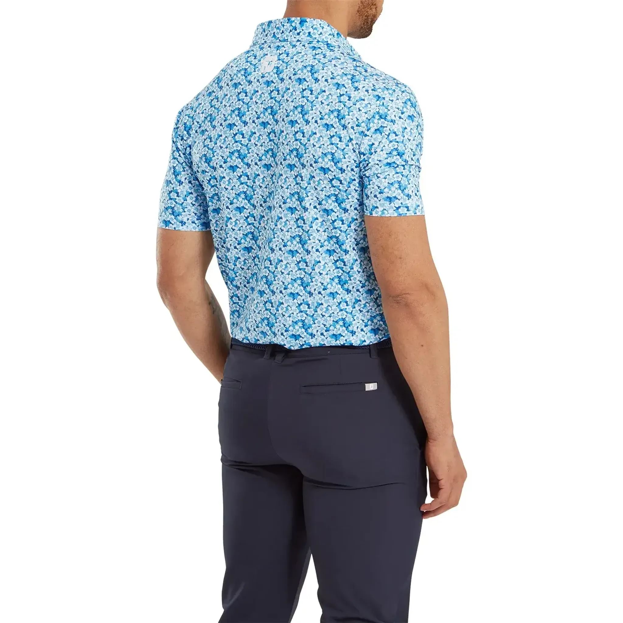 Polo en fil d'Écosse imprimé Footjoy Primrose pour hommes