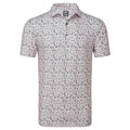 Polo en fil d'Écosse imprimé Footjoy Primrose pour hommes