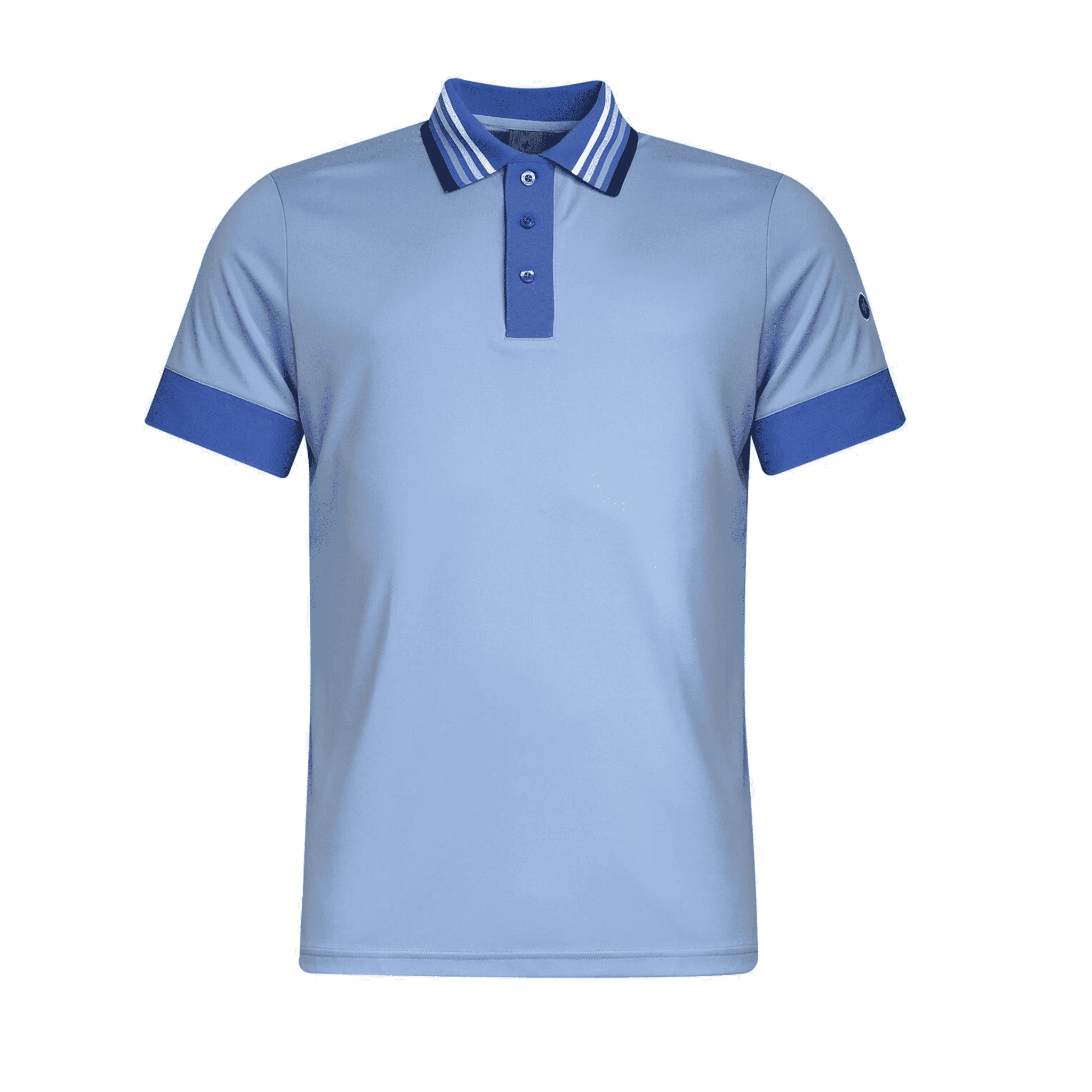 Polo rayé vermillon Cross Sportswear pour homme