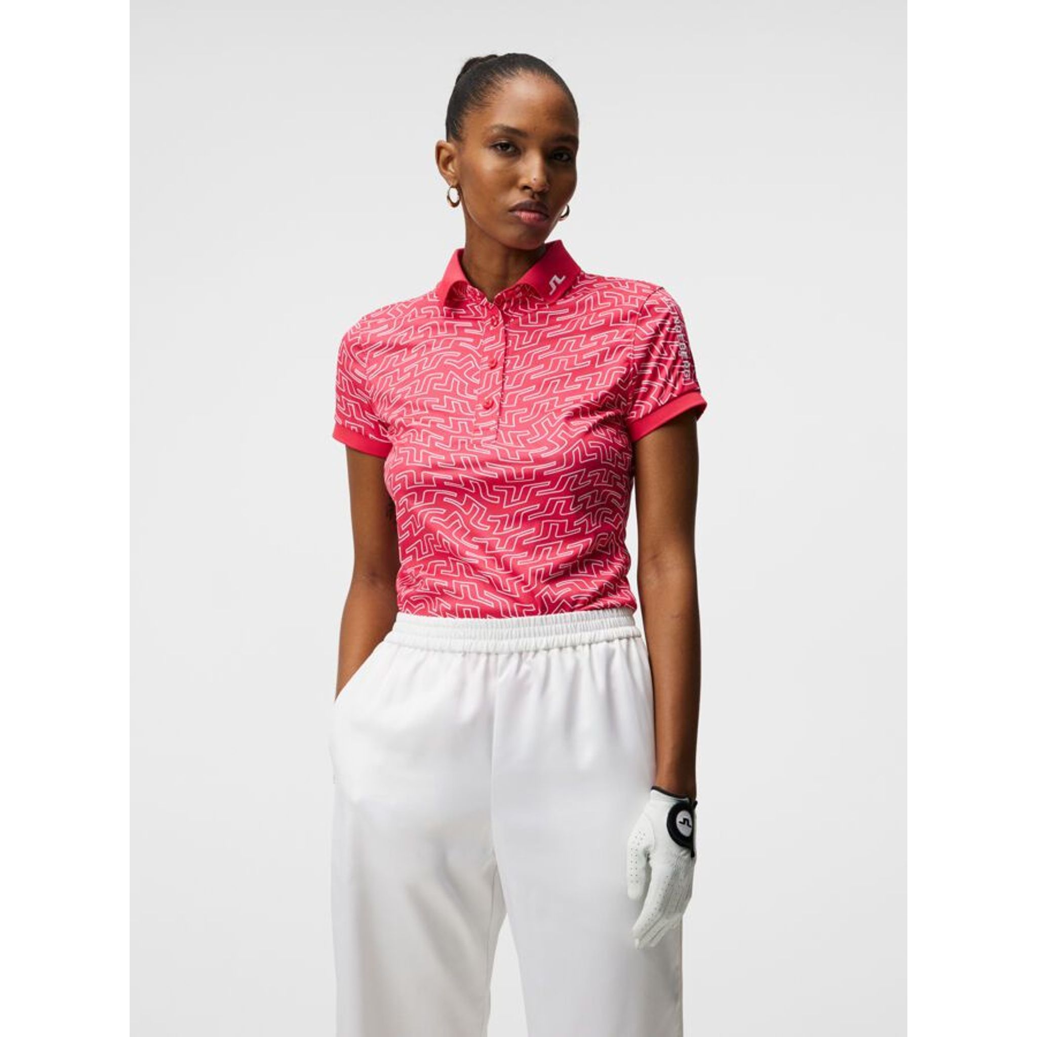 Polo J. Lindeberg Tour Tech Print Femme