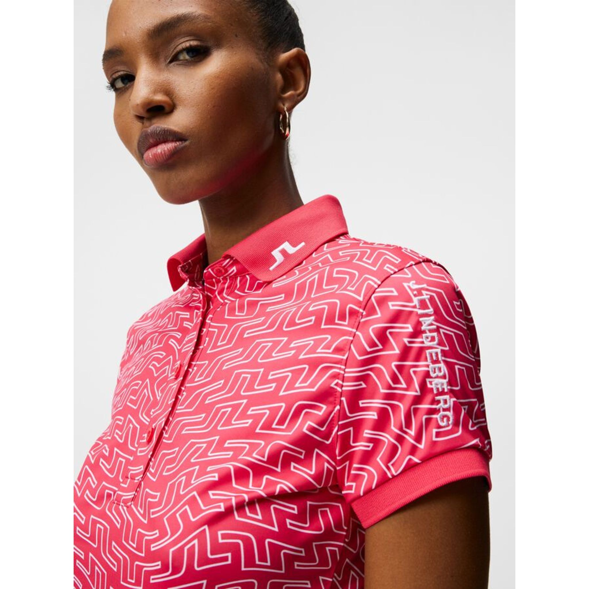 Polo J. Lindeberg Tour Tech Print Femme