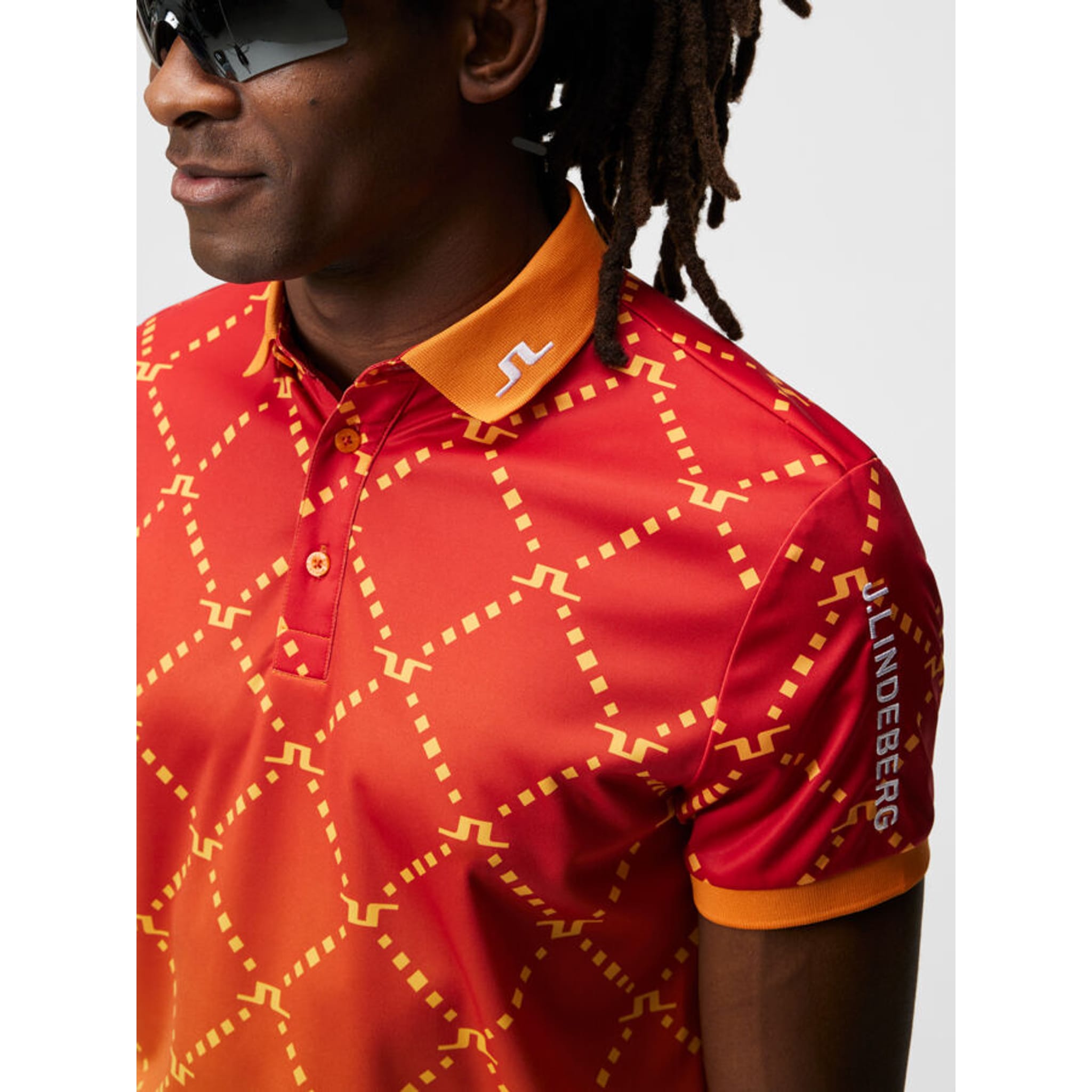 Polo imprimé J. Lindeberg Tour Tech Reg Fit pour homme