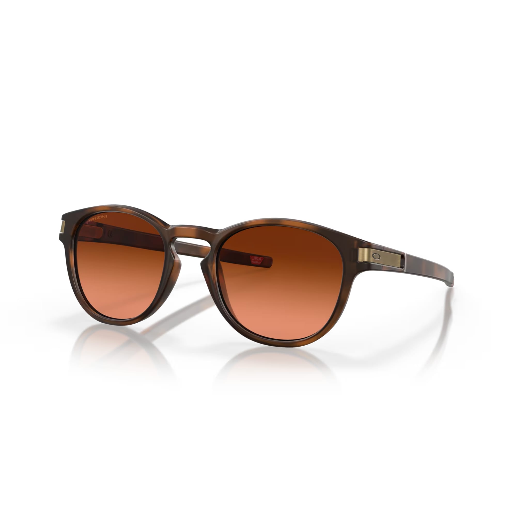 Oakley M Latch Matte Brown Tortoise Prizm Tortoise Hommes