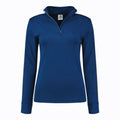 Polo de sport quotidien demi-cou manches longues femme Spectrum Blue femme