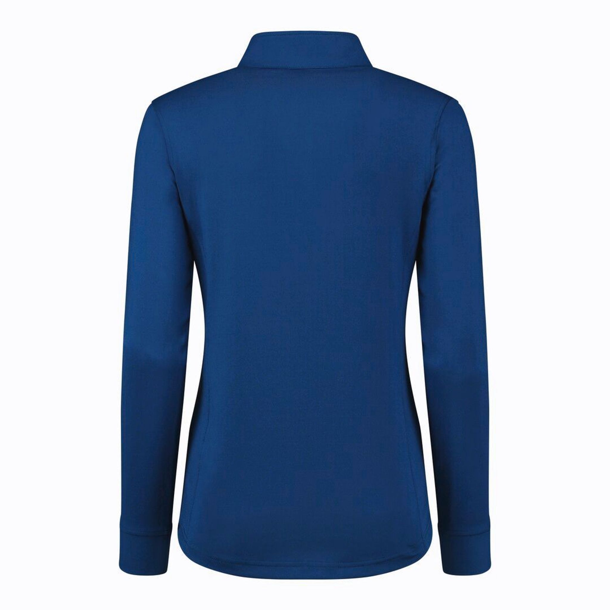 Polo de sport quotidien demi-cou manches longues femme Spectrum Blue femme