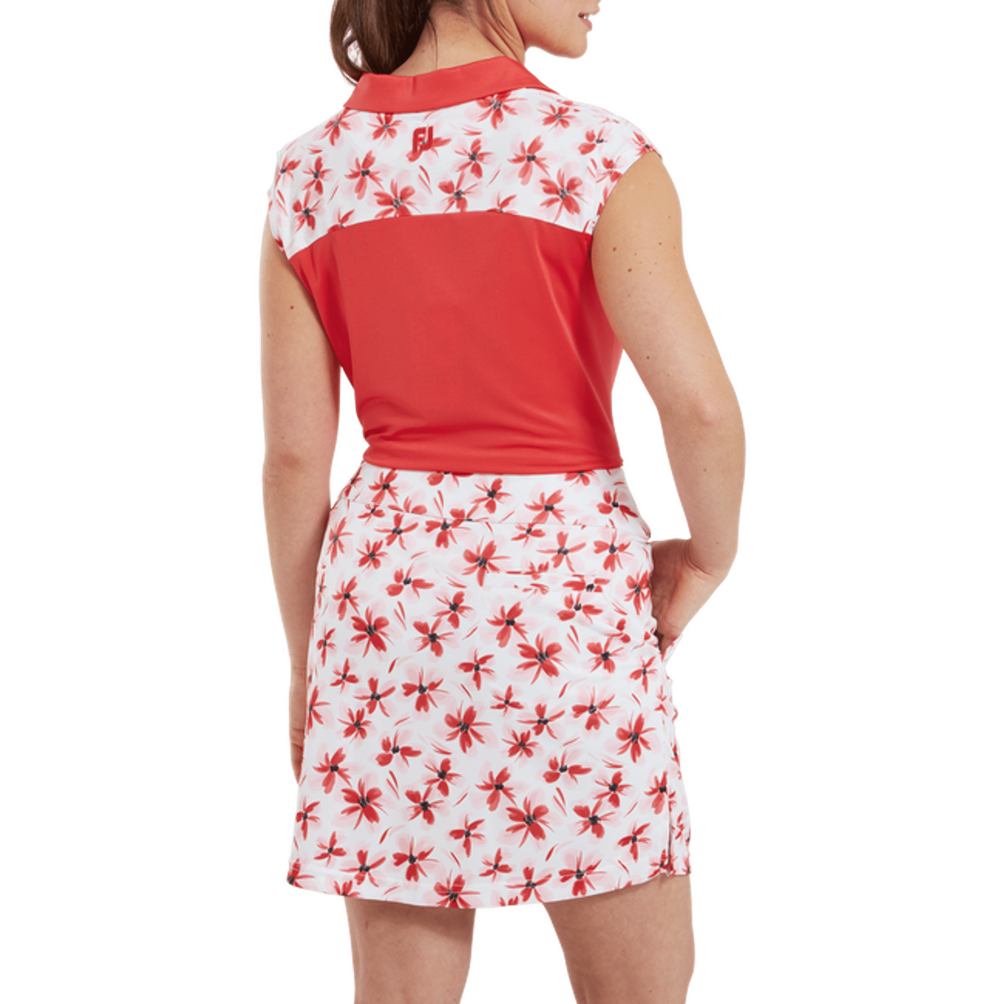 Jupe-short en tricot à imprimé floral Footjoy pour femme