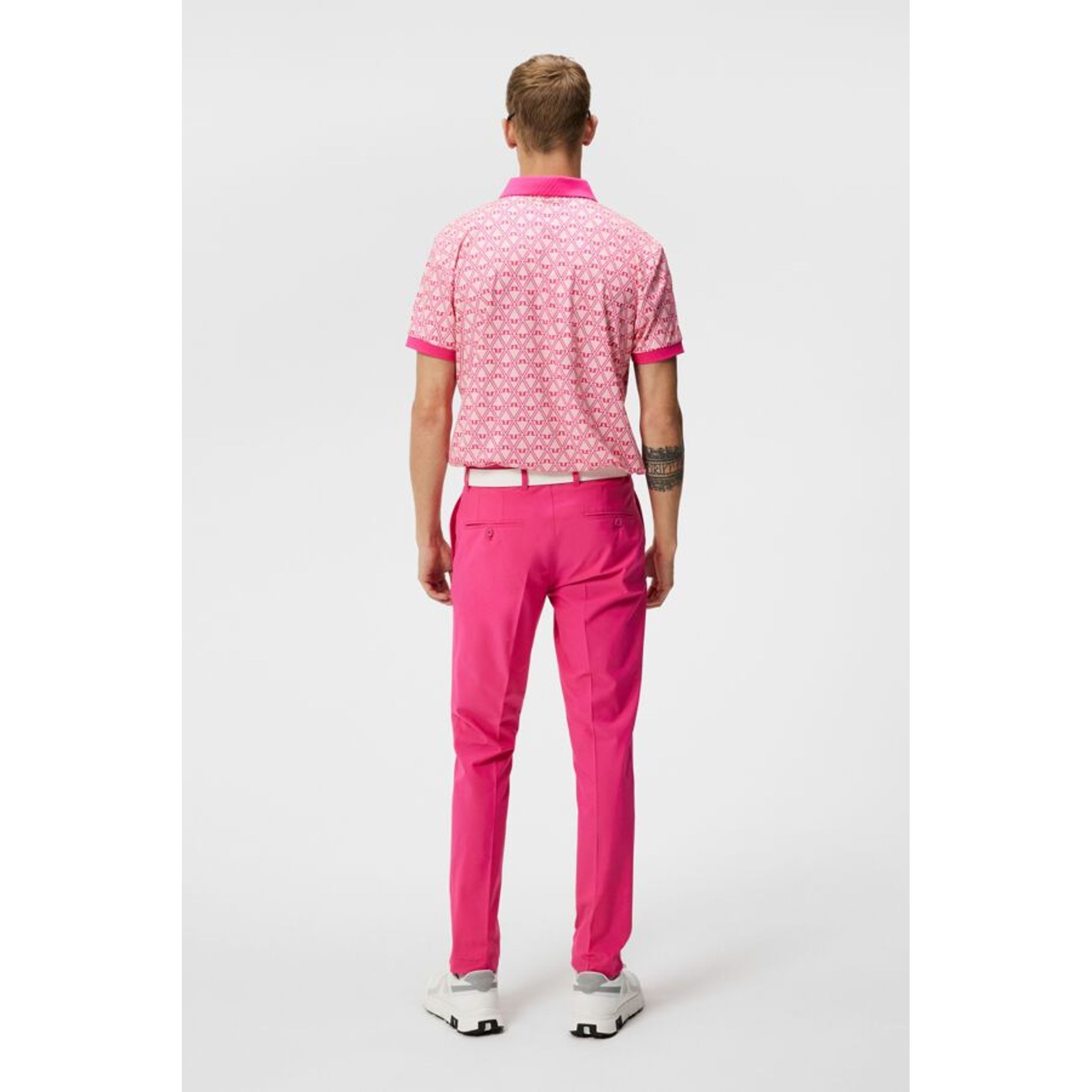 J. Lindeberg Tour Tech Reg Fit Polo imprimé hommes