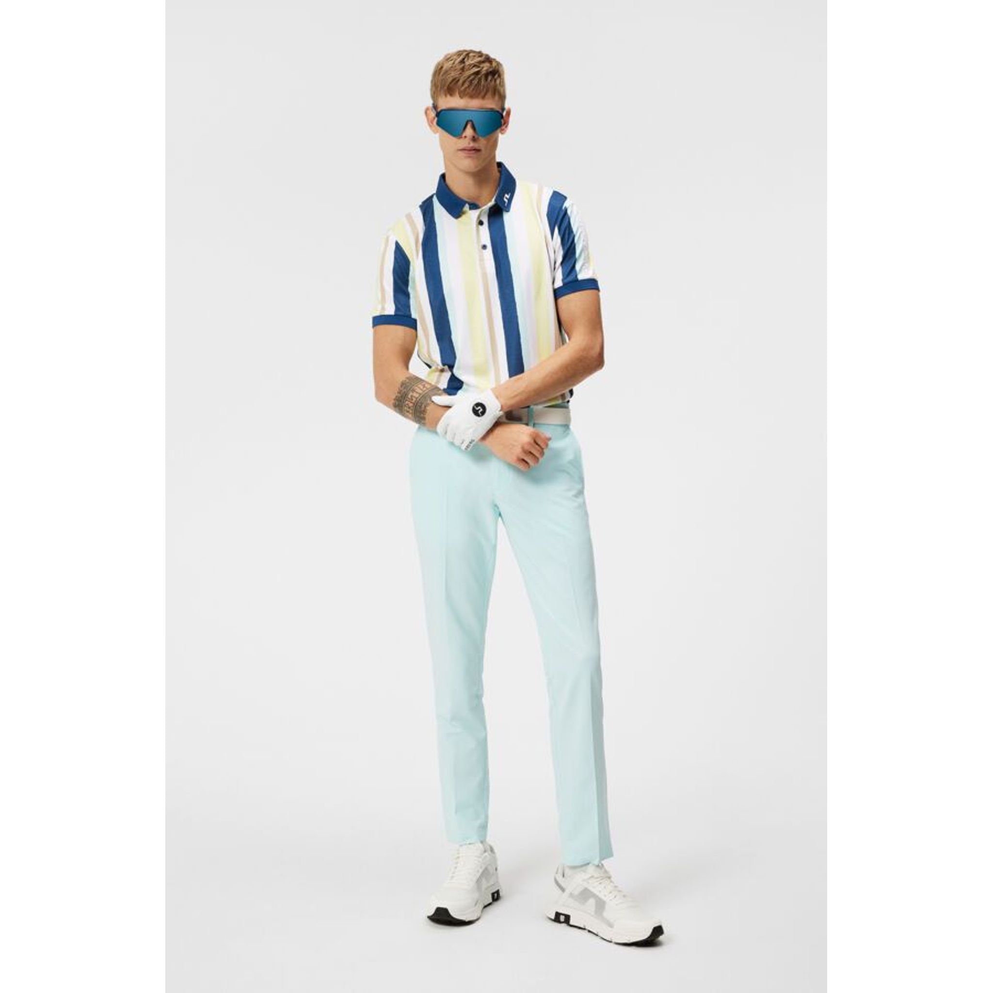 J. Lindeberg Tour Tech Reg Fit Polo imprimé hommes