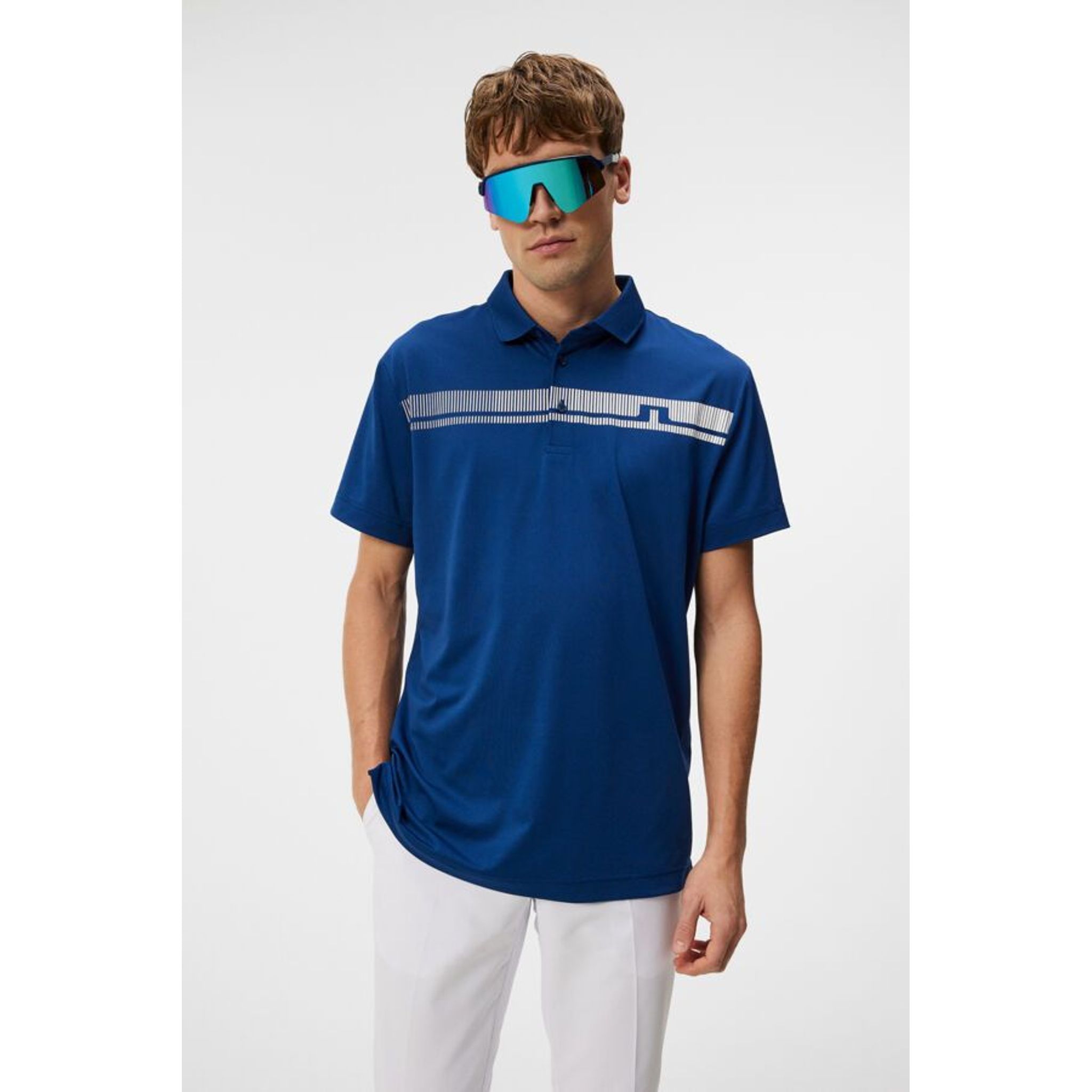 J. Lindeberg Klas Polo de golf coupe classique pour hommes