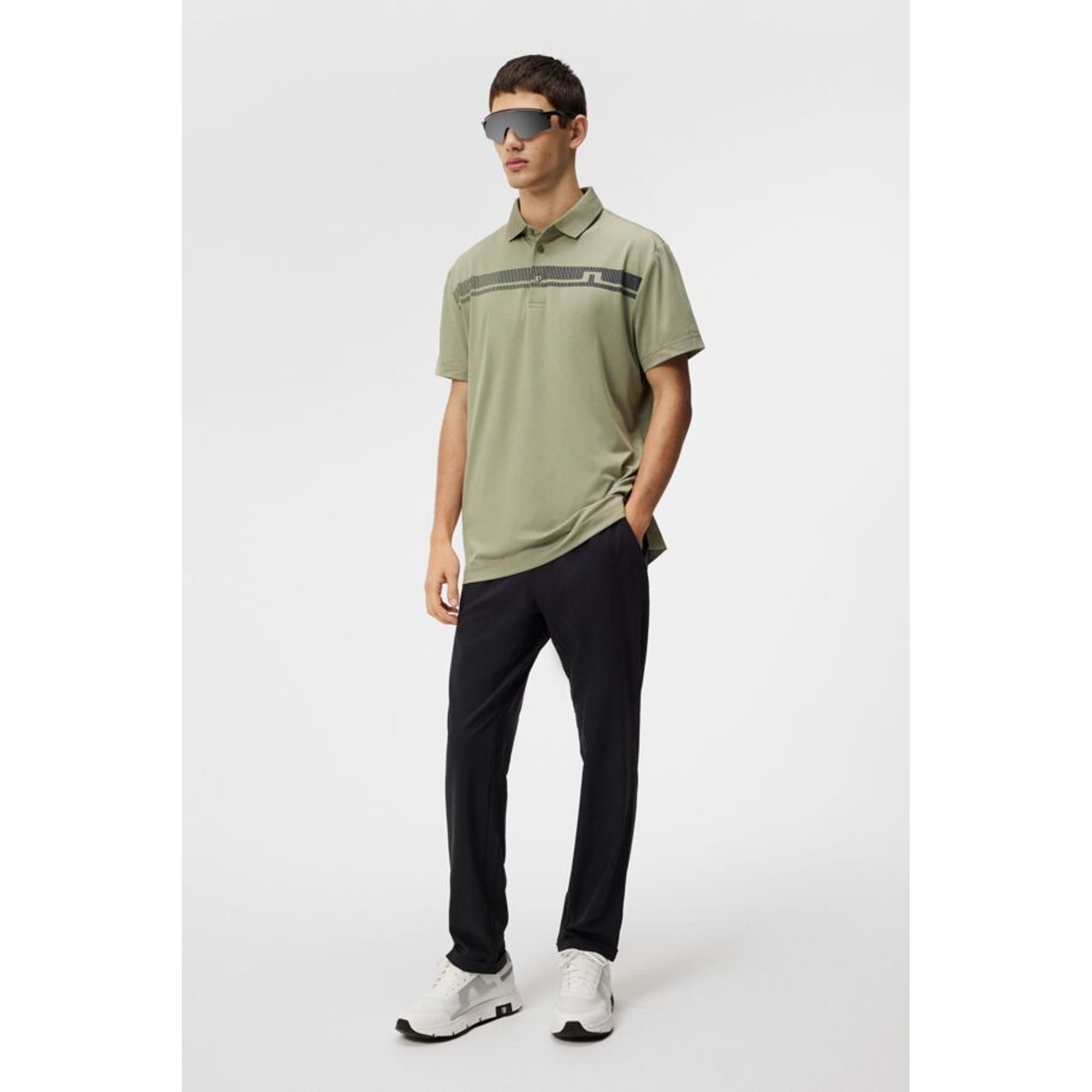 J. Lindeberg Klas Polo de golf coupe classique pour hommes