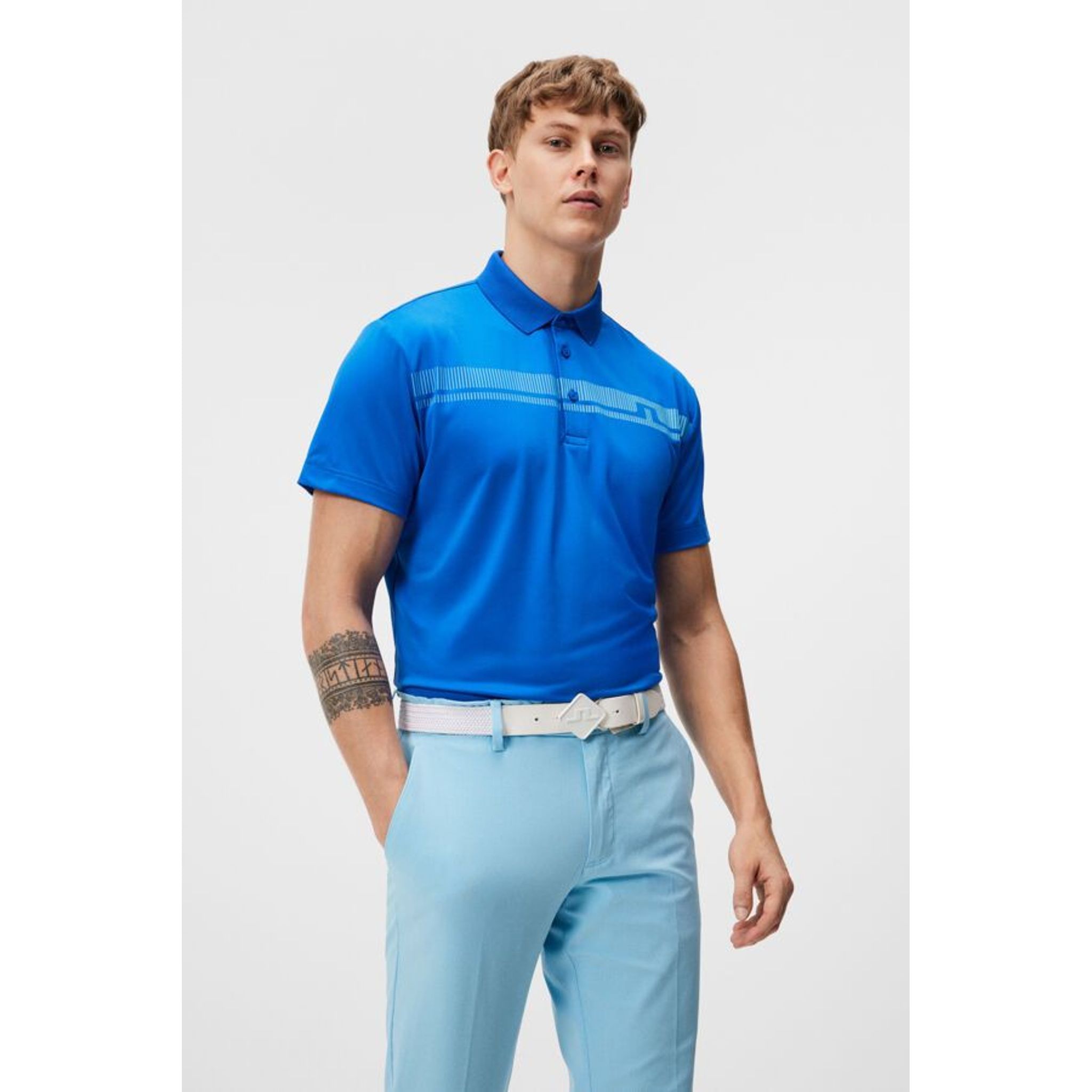 J. Lindeberg Klas Polo de golf coupe classique pour hommes