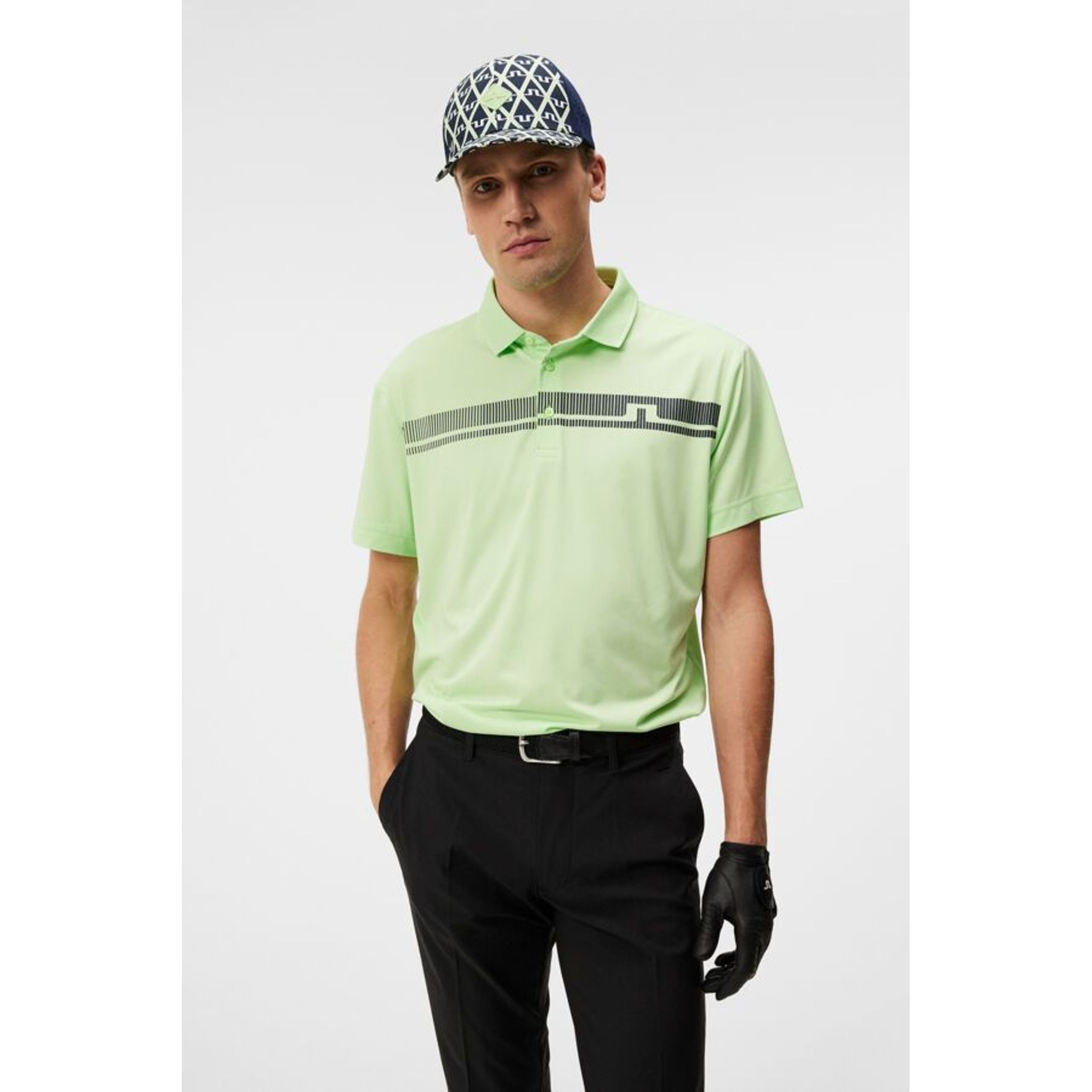 J. Lindeberg Klas Polo de golf coupe classique pour hommes