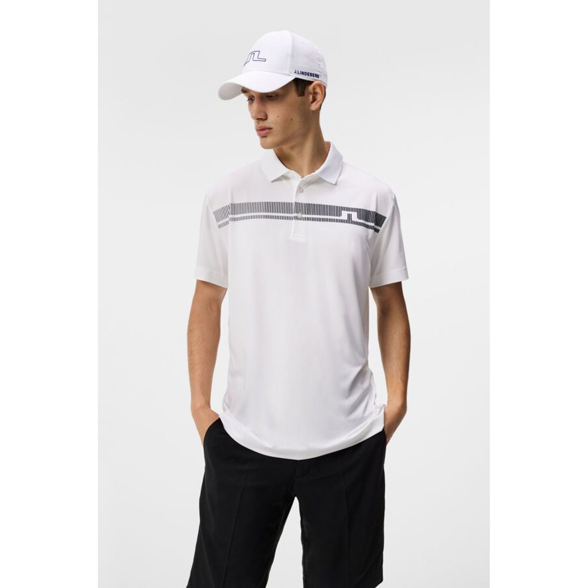 J. Lindeberg Klas Polo de golf coupe classique pour hommes