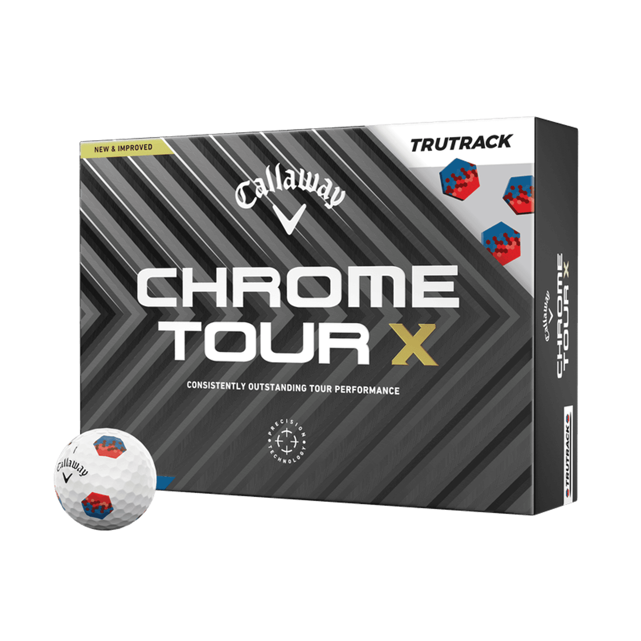 Callaway Chrome Tour X TruTrack [Pack de 12] Balles de golf (2024)