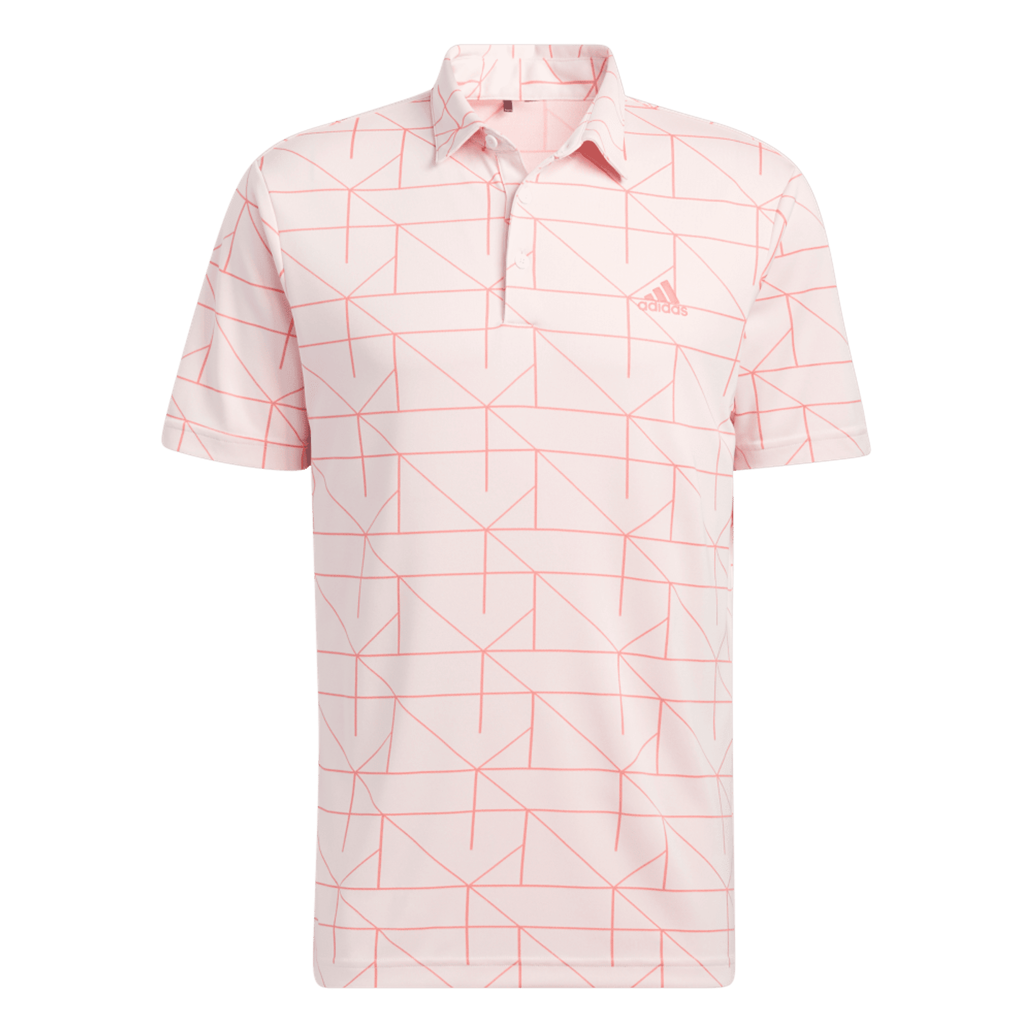 Polo de golf Adidas en jacquard