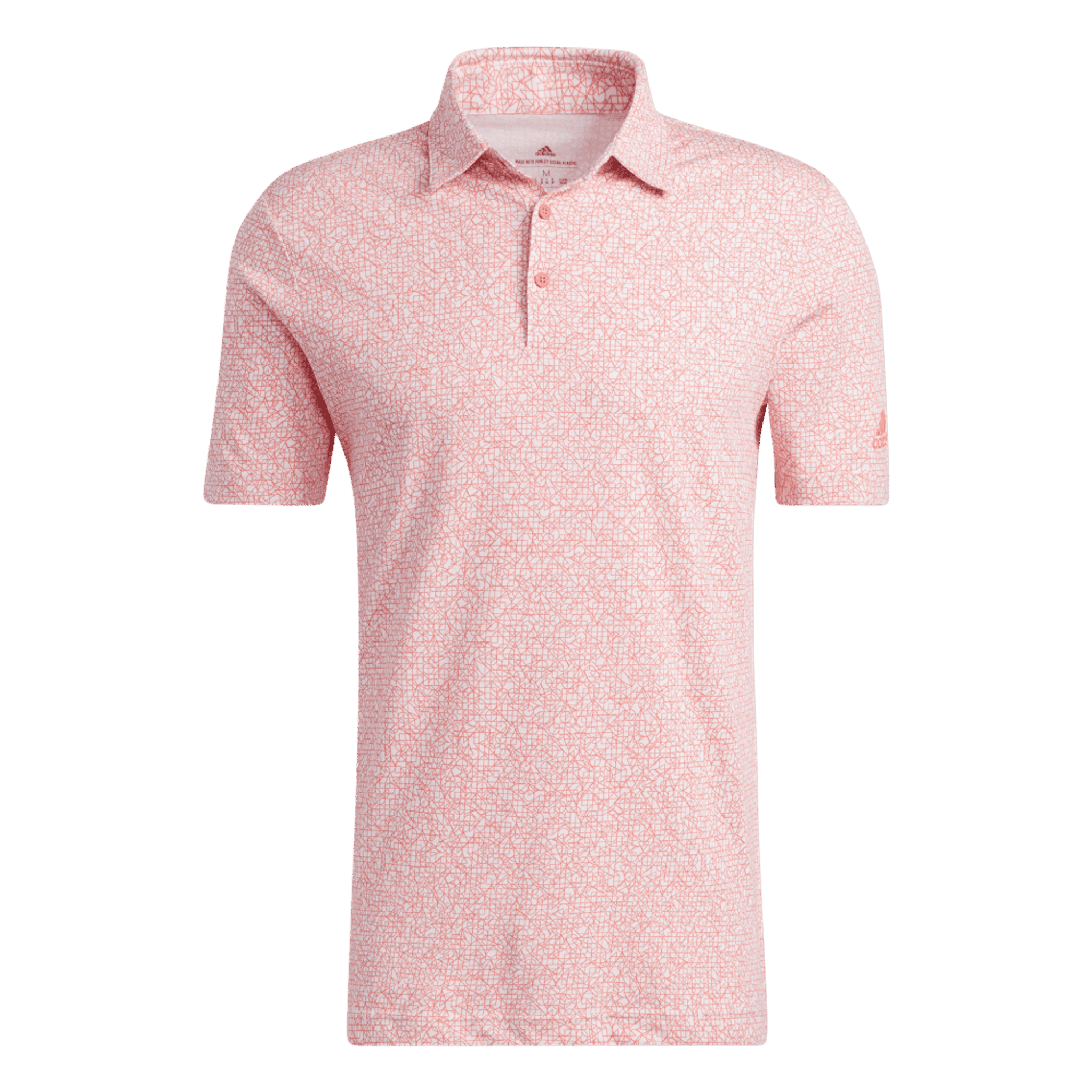 Polo de golf à imprimé abstrait Adidas pour homme