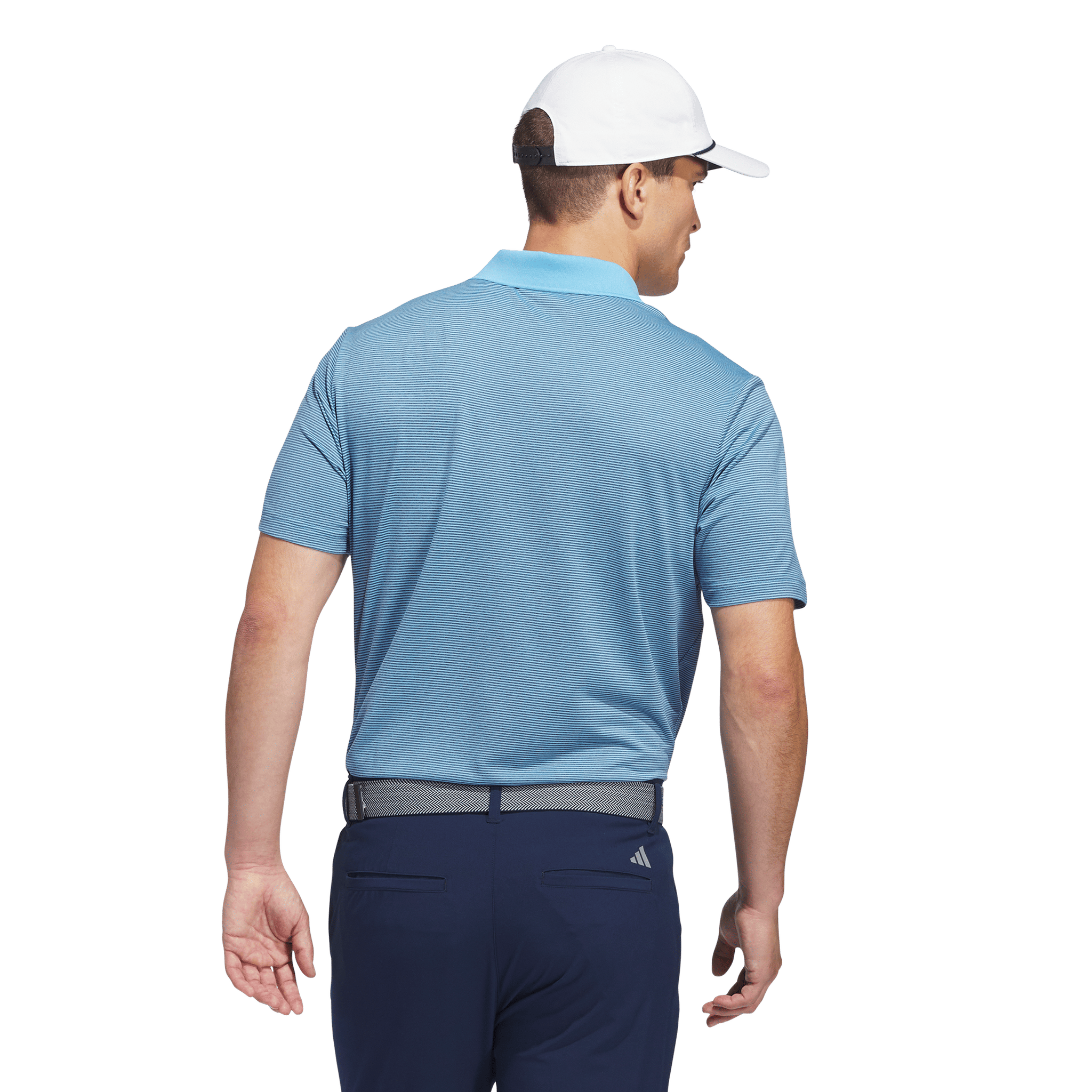 Polo à rayures ottomanes Adidas Ultimate365 pour homme