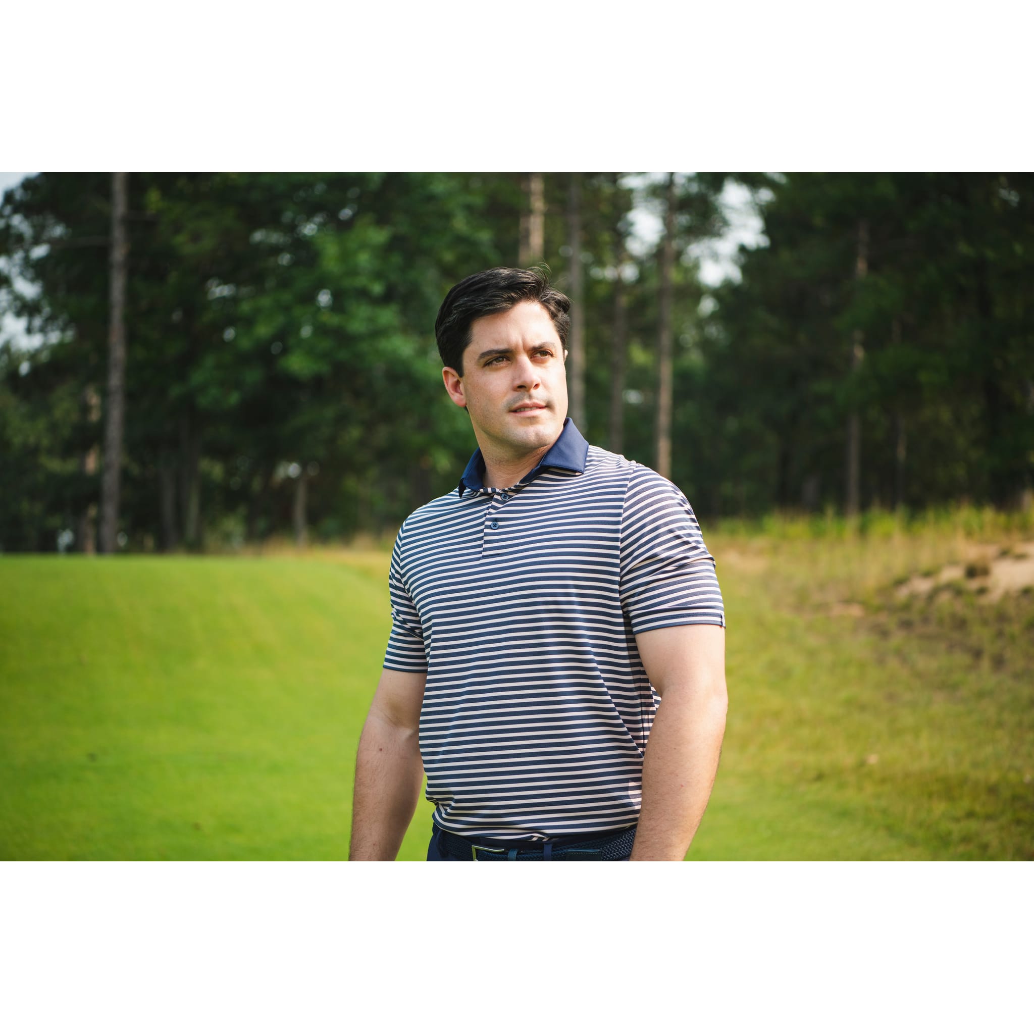 Polo de golf Kjus Luis Multi Stripe S/S