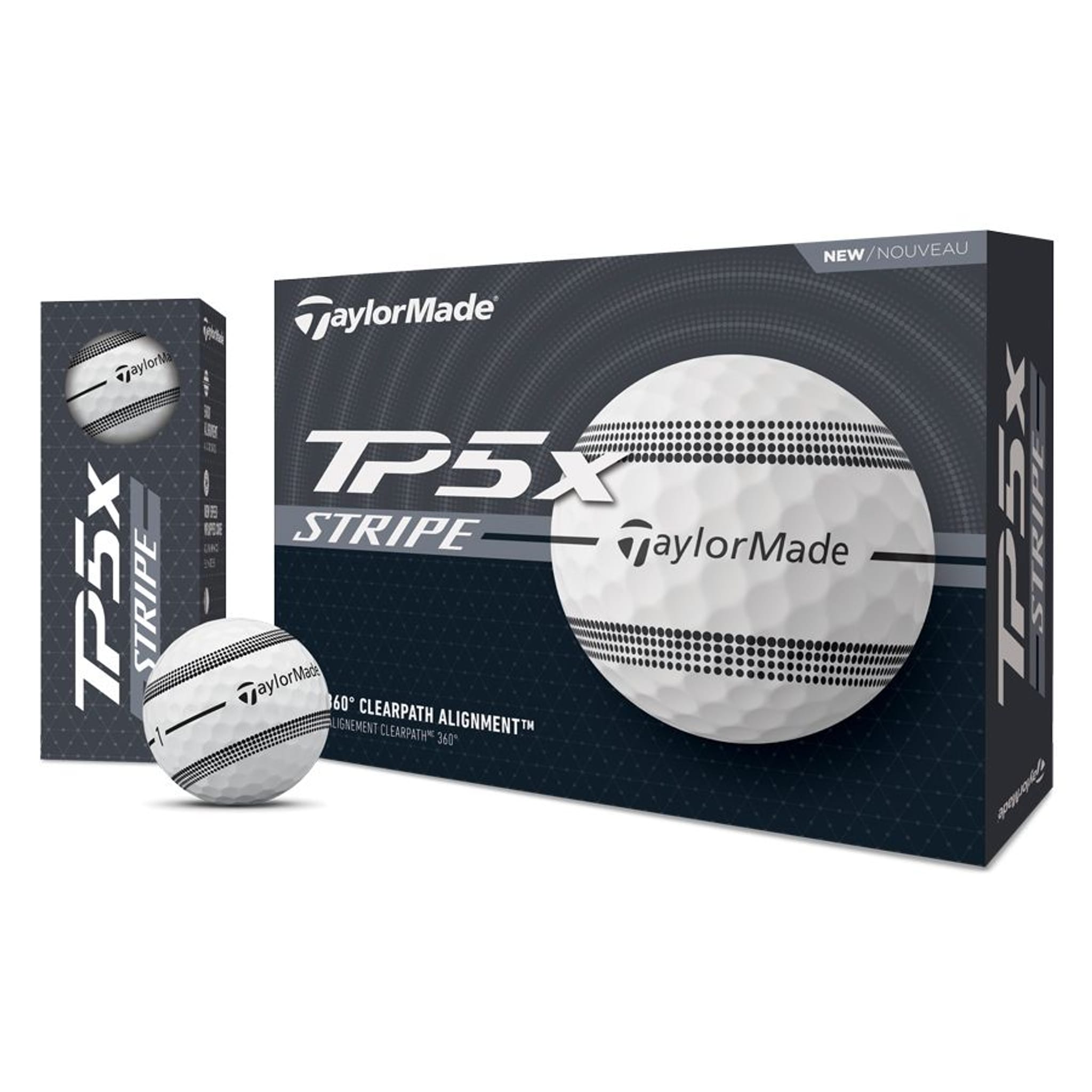 TaylorMade TaylorMade TP5x Balles de golf à rayures transparentes