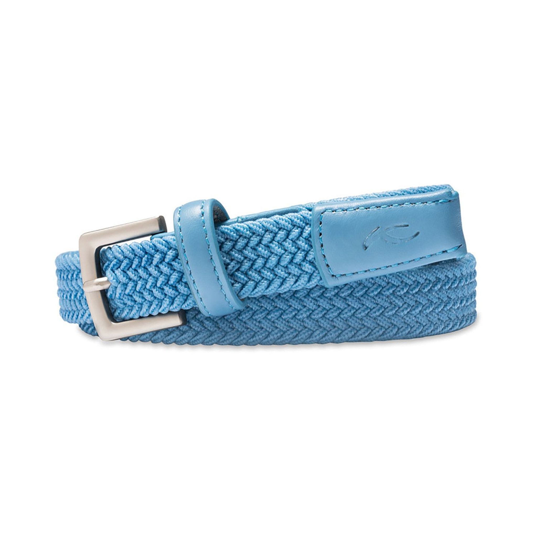 Ceinture Web classique unisexe étroite Atl. Métal argenté 105