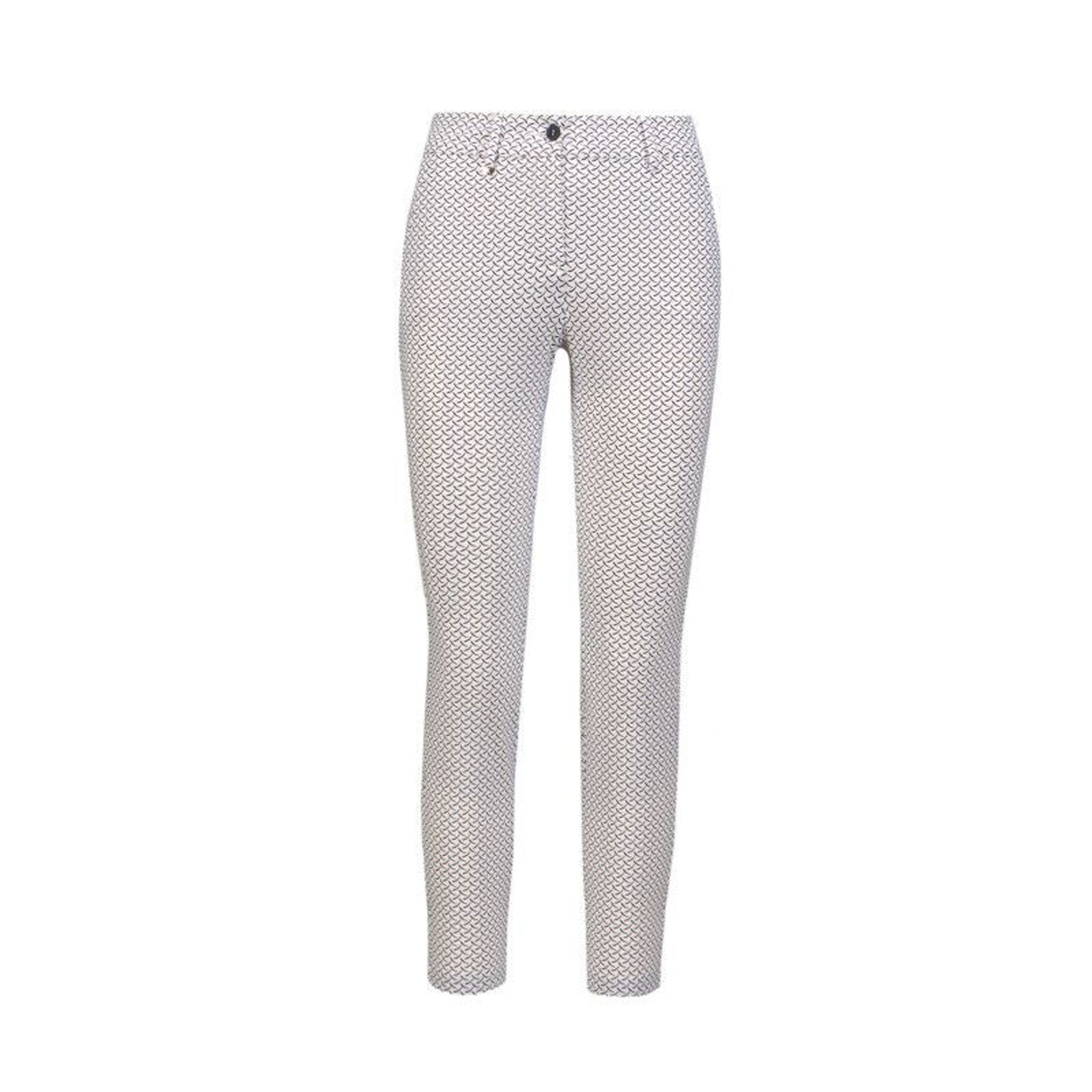 Pantalon Chervo Sparking Blanc à Motifs