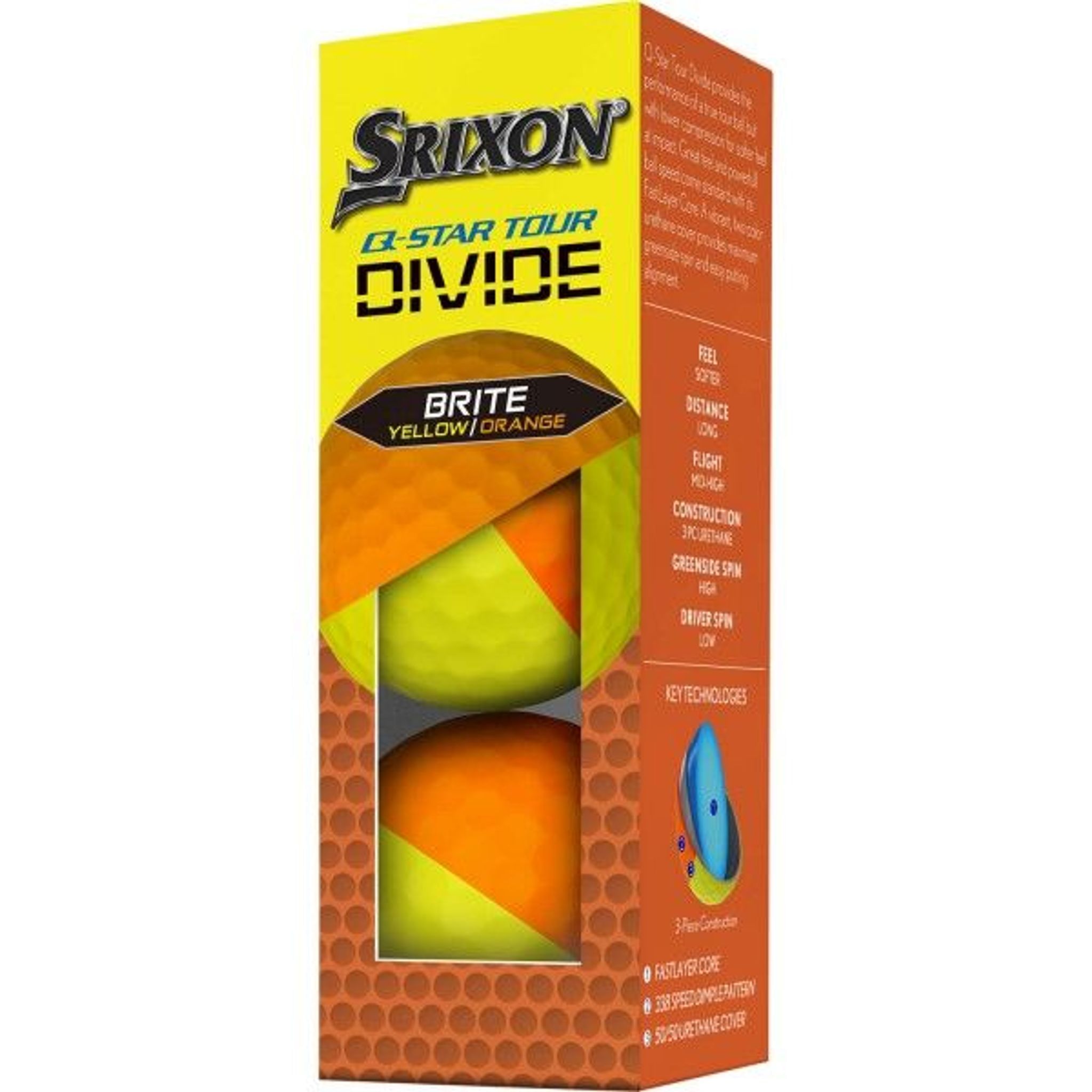 Srixon Q-Star Tour Divide 2 balles de golf