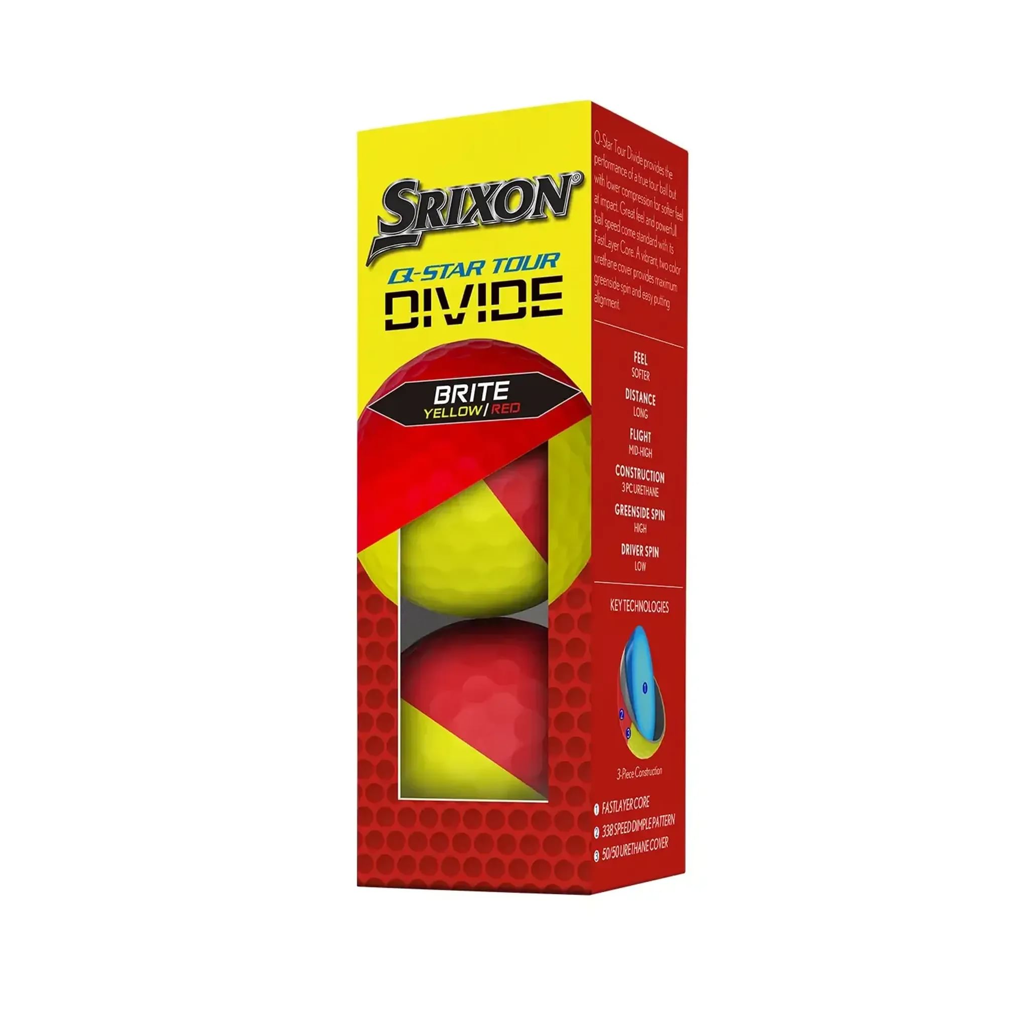 Srixon Q-Star Tour Divide 2 balles de golf