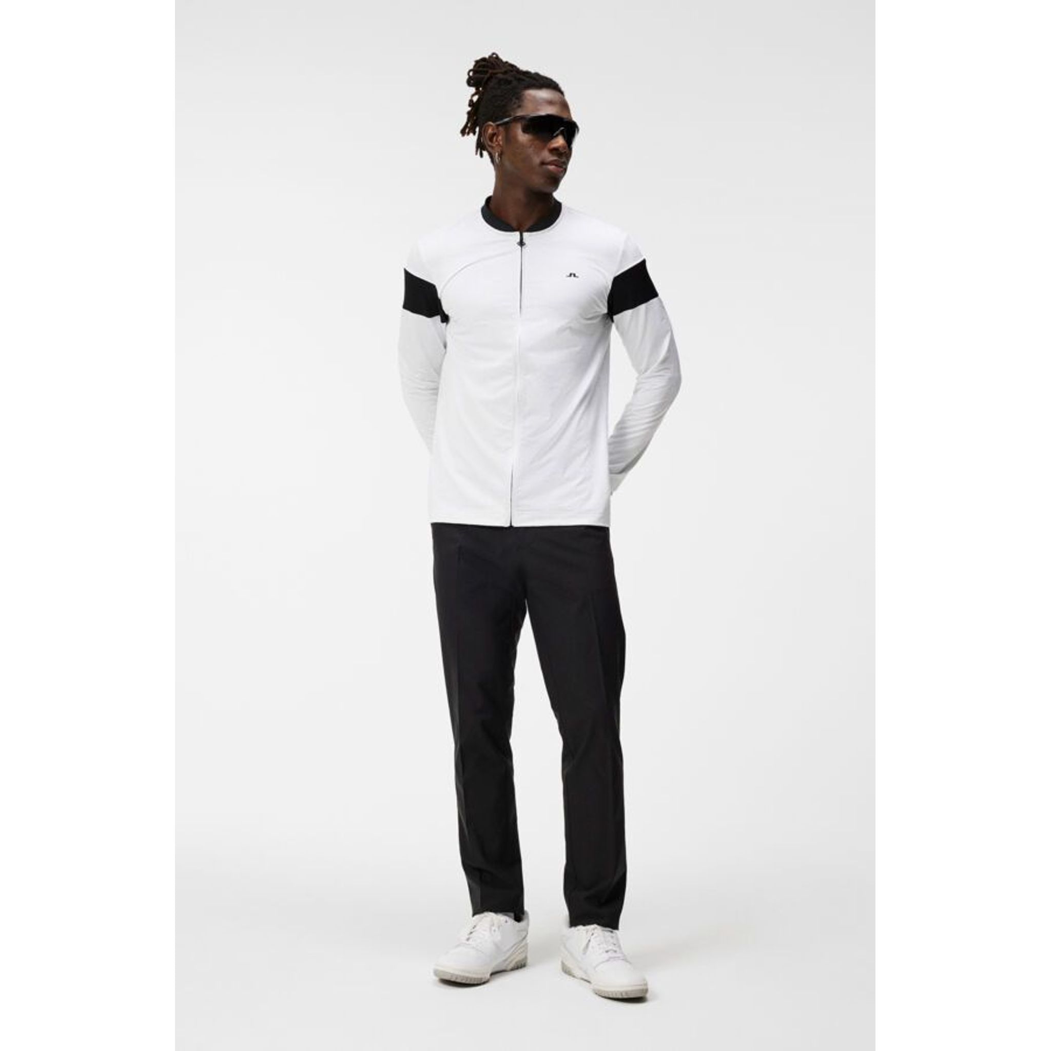 J. Lindeberg M Charles Zip Midlayer Blanc Homme