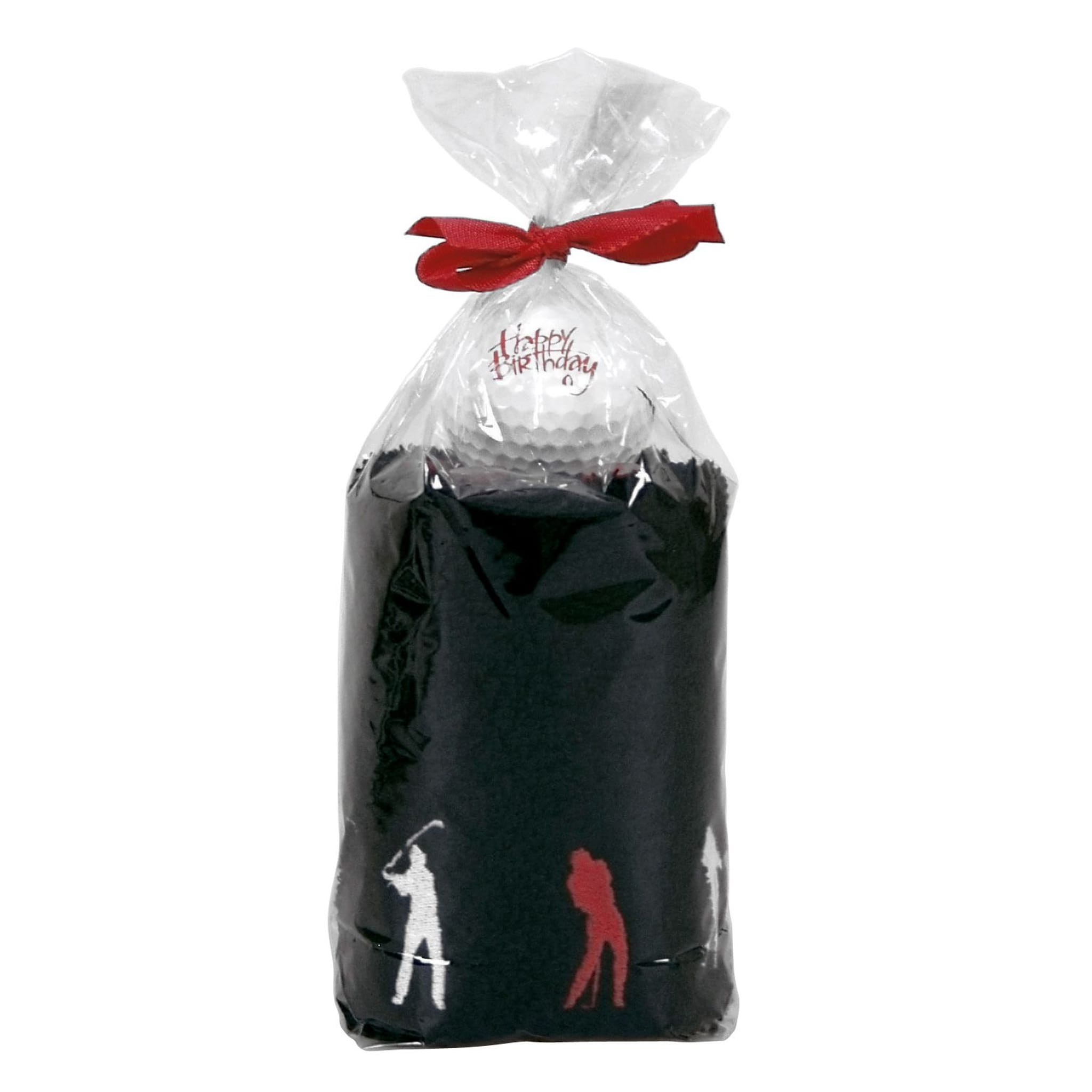 Rouleau de serviettes de golf Sportiques Golf Gifts Caddy Happy Birthday Golfer (balles, fourche et marqueur de balle)