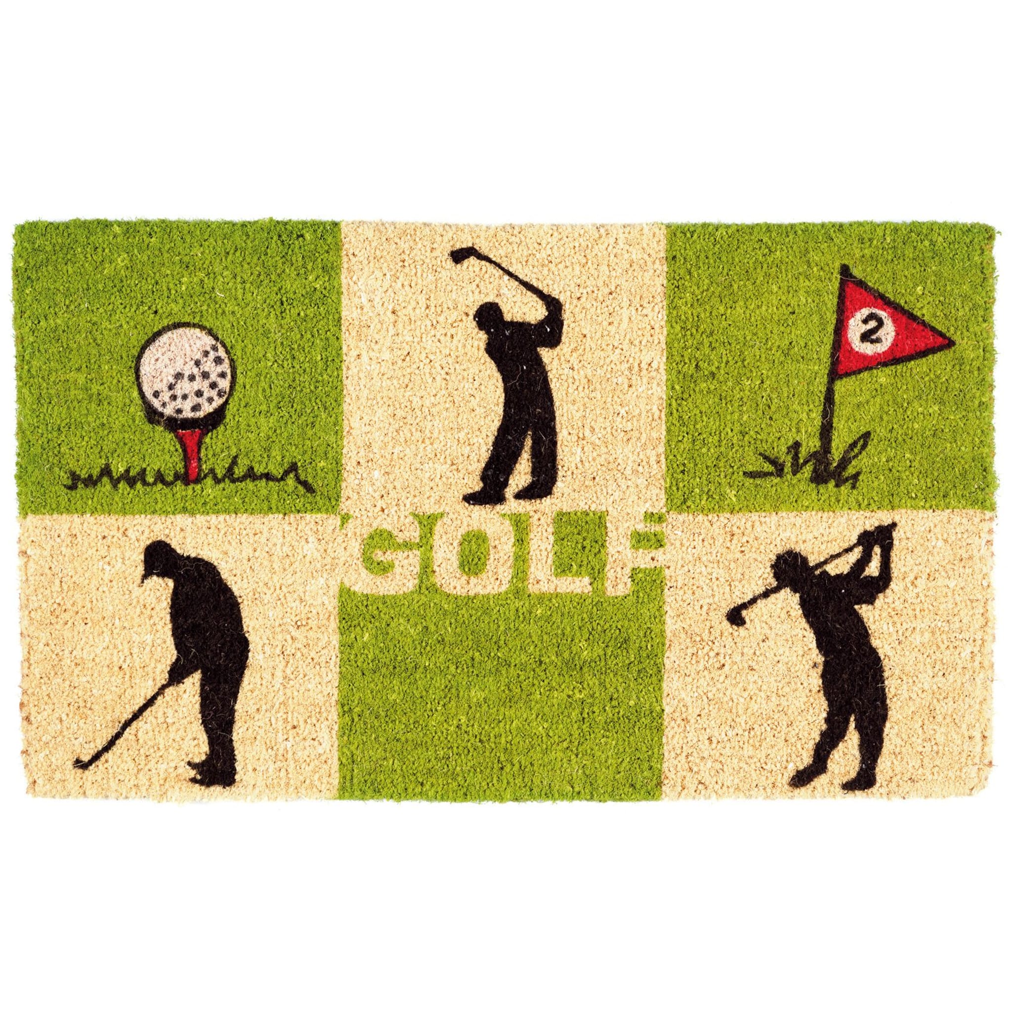 Paillasson en noix de coco Sportiques Golf Gifts Golf env. 70 x 50 cm