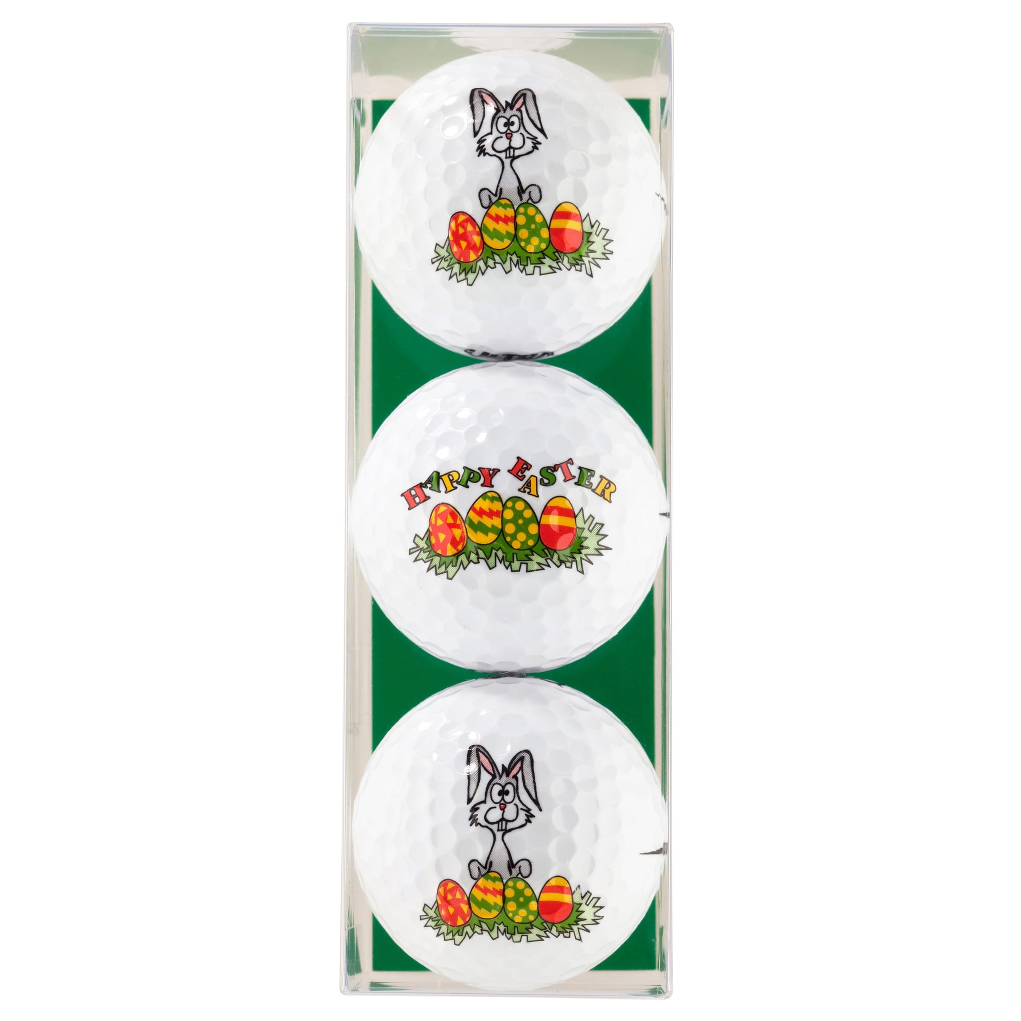 Cadeaux de golf Sportiques Lapin de Pâques - Joyeuses Pâques 3 balles