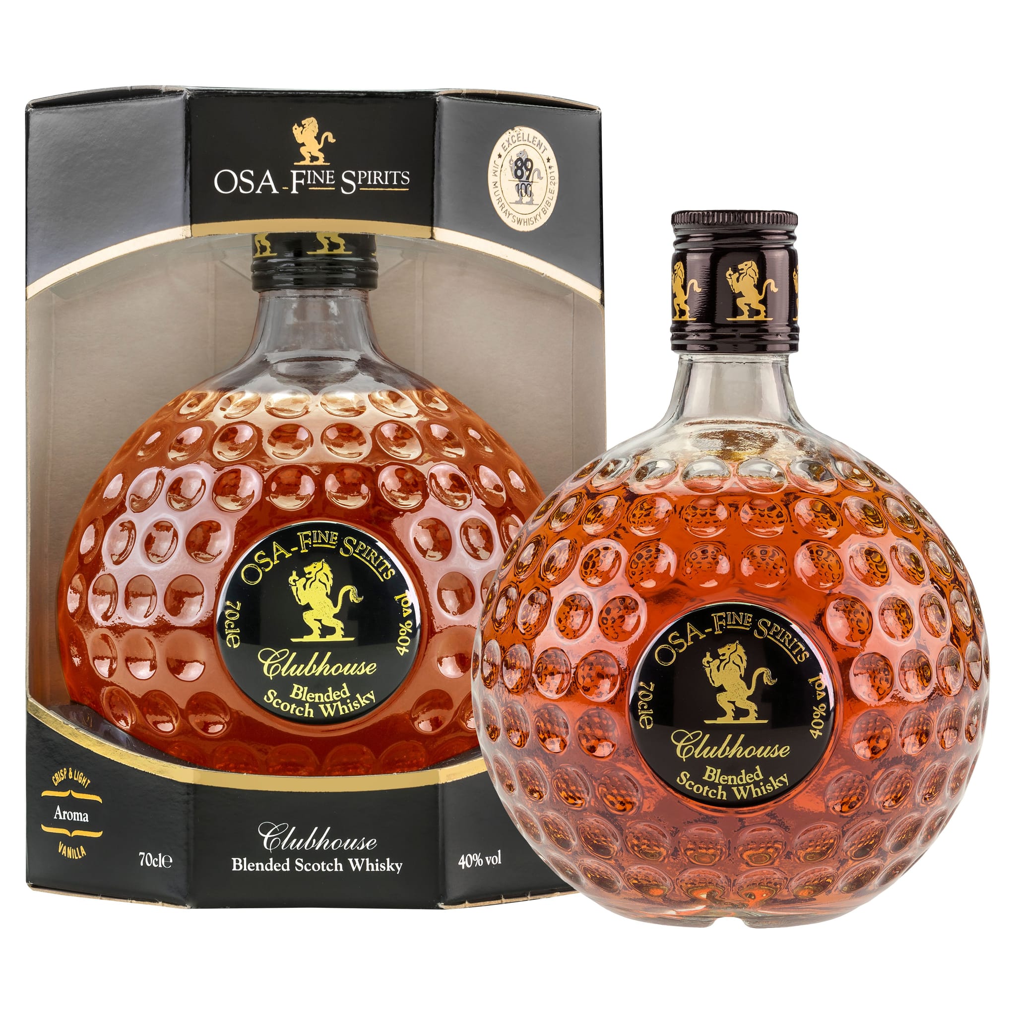 Bouteille de whisky écossais de golf Sportiques Golf Gifts 40 % vol (0,7 L)