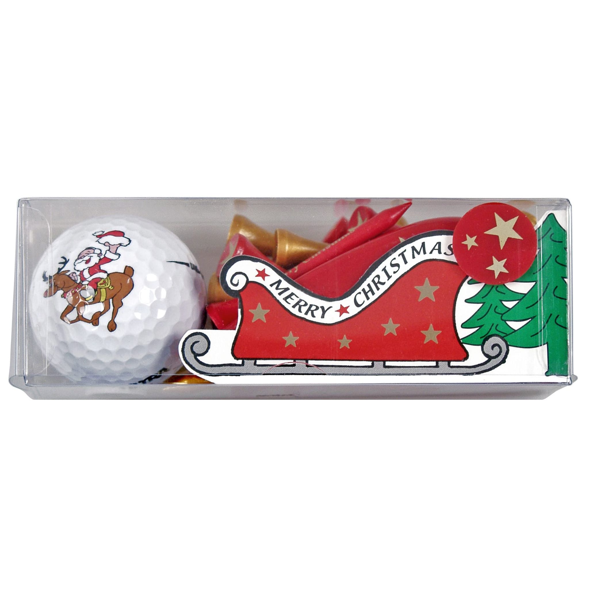 Sportiques Golf Gifts Riding Santa (balle et t-shirts)