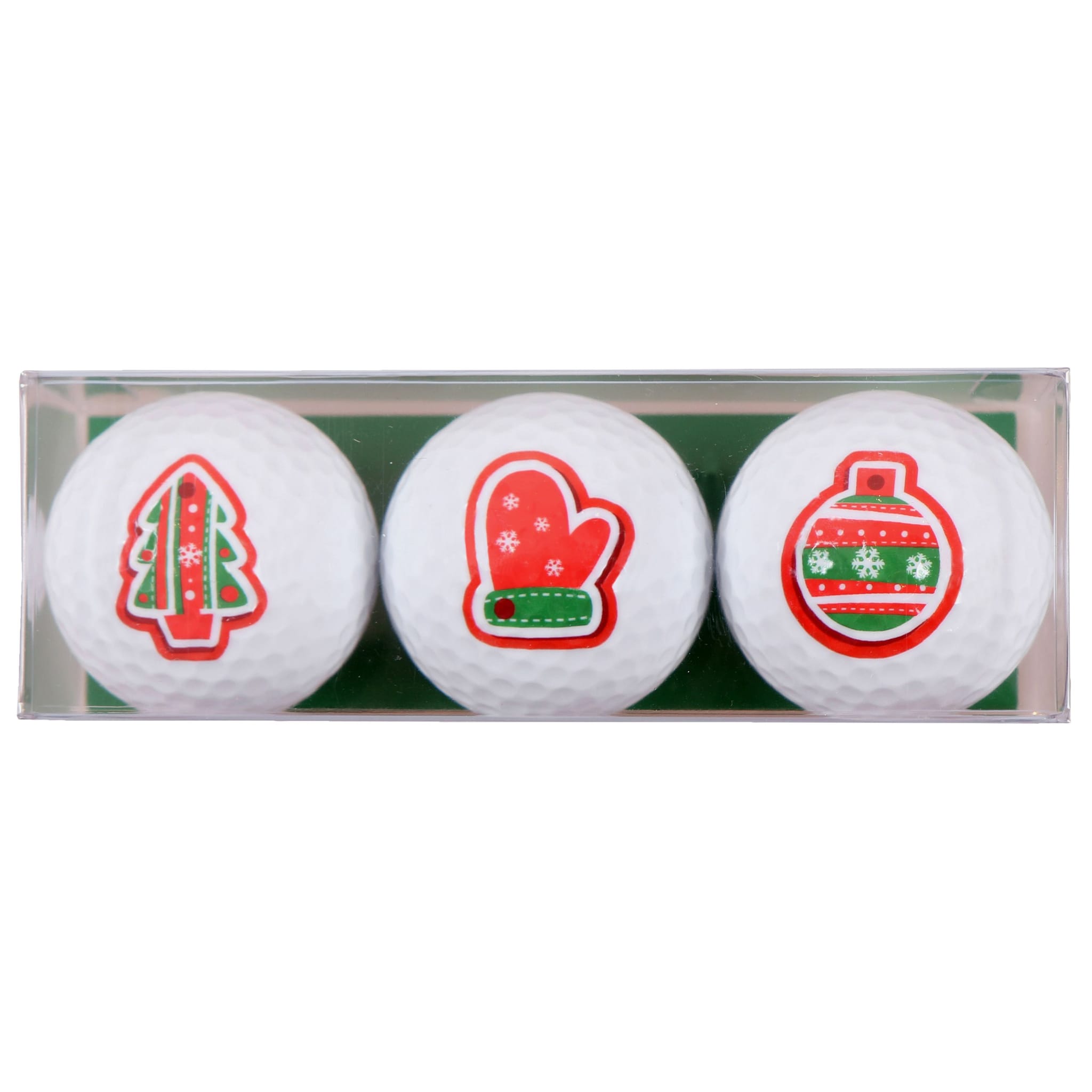 Sportiques Golfgeschenke Tannenbaum-Handschuh-Kugel (3Bälle)