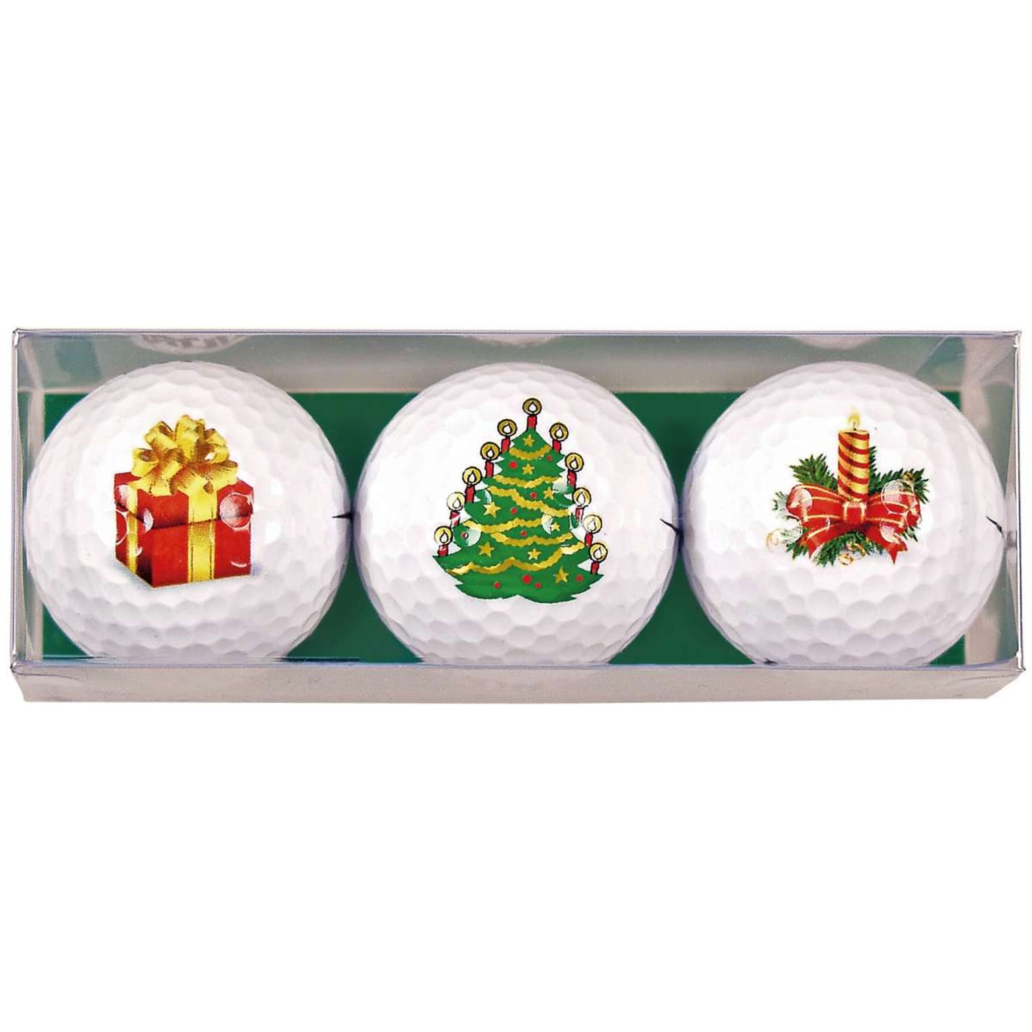 Sportiques Golfgeschenke Tannenbaum-Kerze-Geschenk (3 Bälle)