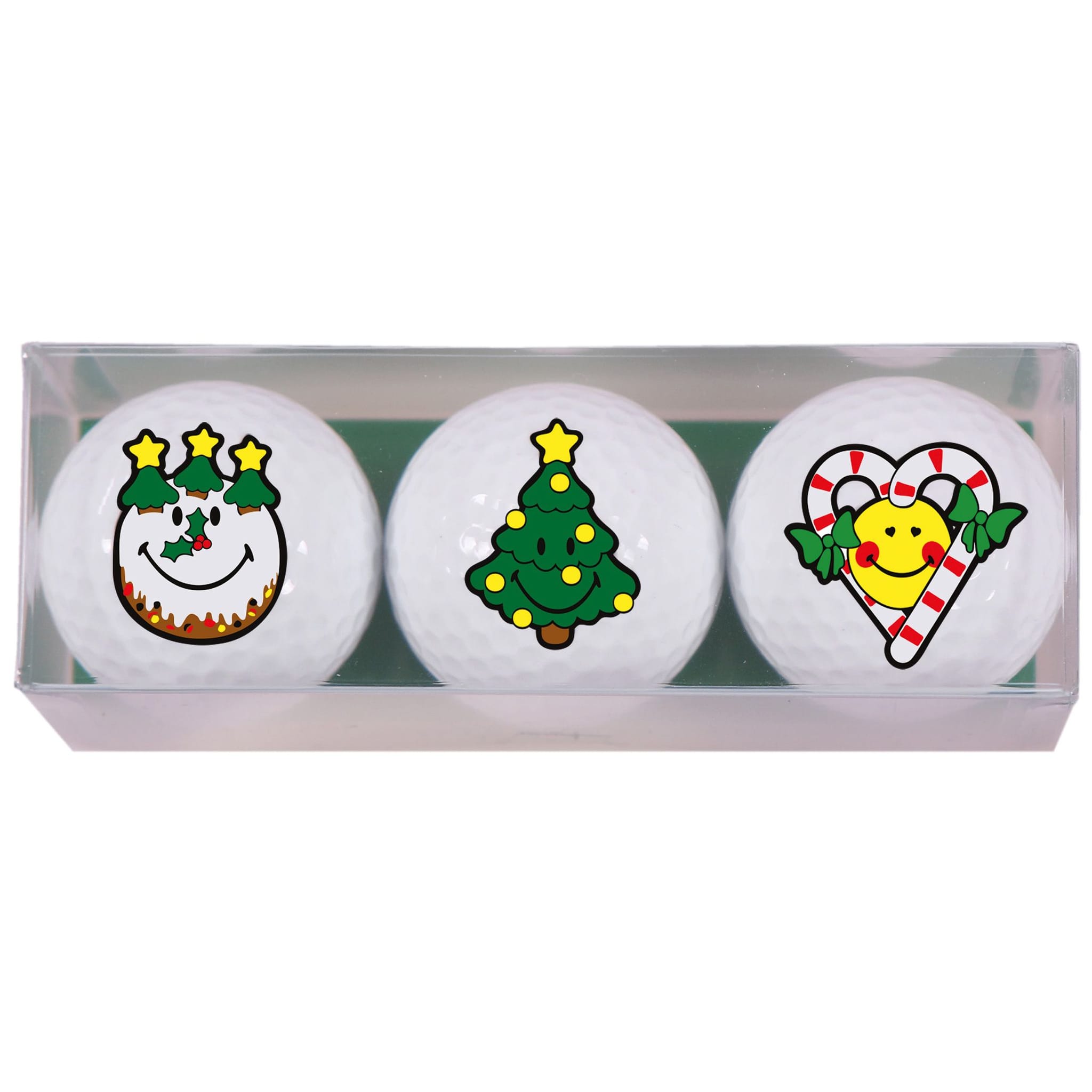 Cadeaux de golf Sportiques Smiley X-Mas (3 balles) X3